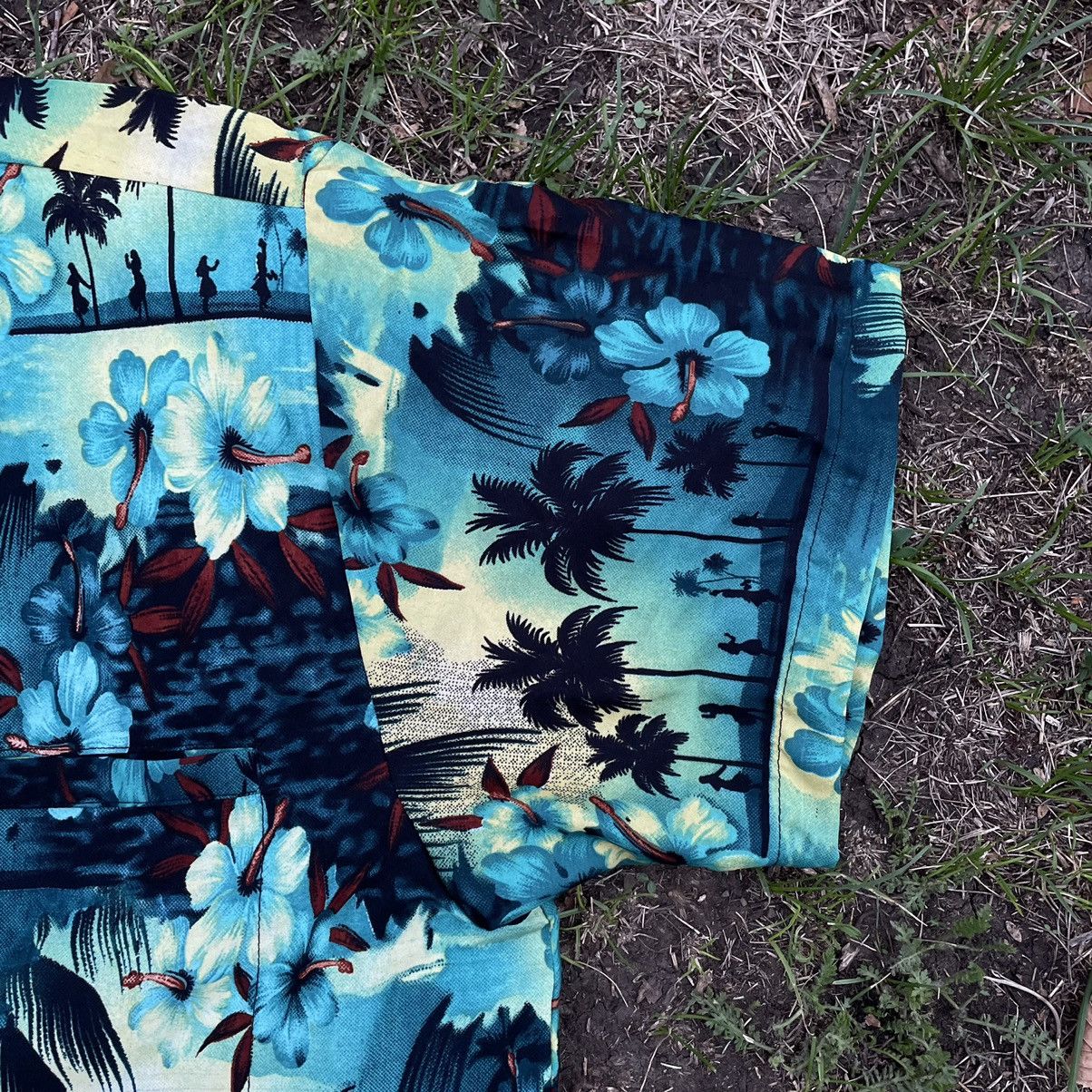 Vintage Vintage 90s Hawaiian Aloha Shirt All Over Print Tropical L Size US L / EU 52-54 / 3 - 5 Thumbnail