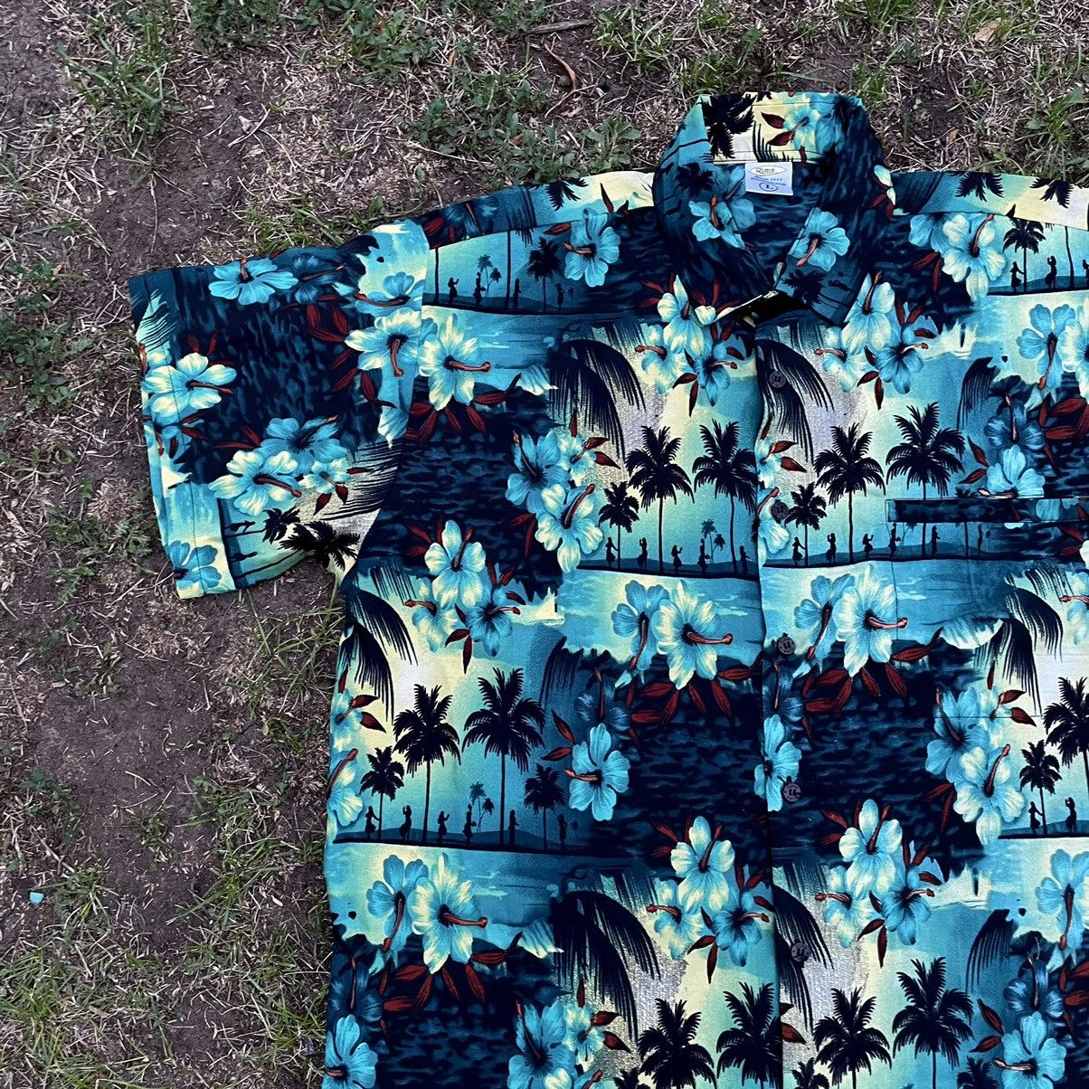 Vintage Vintage 90s Hawaiian Aloha Shirt All Over Print Tropical L Size US L / EU 52-54 / 3 - 3 Thumbnail