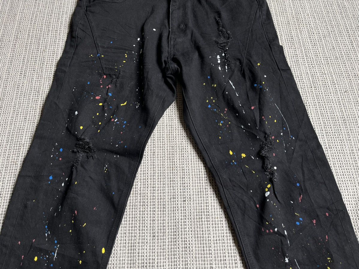 Japanese Brand × Number (N)ine Rare Number Nine Distressed Paint Splatter denim pants Size US 31 - 6 Thumbnail