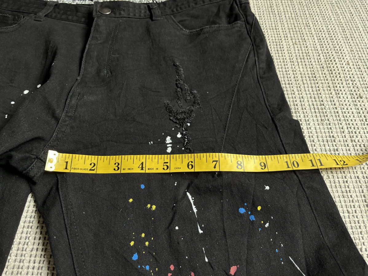 Japanese Brand × Number (N)ine Rare Number Nine Distressed Paint Splatter denim pants Size US 31 - 16 Thumbnail