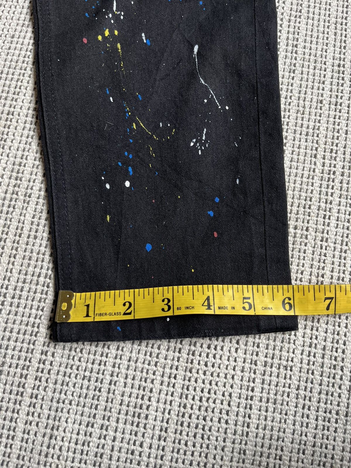 Japanese Brand × Number (N)ine Rare Number Nine Distressed Paint Splatter denim pants Size US 31 - 18 Thumbnail