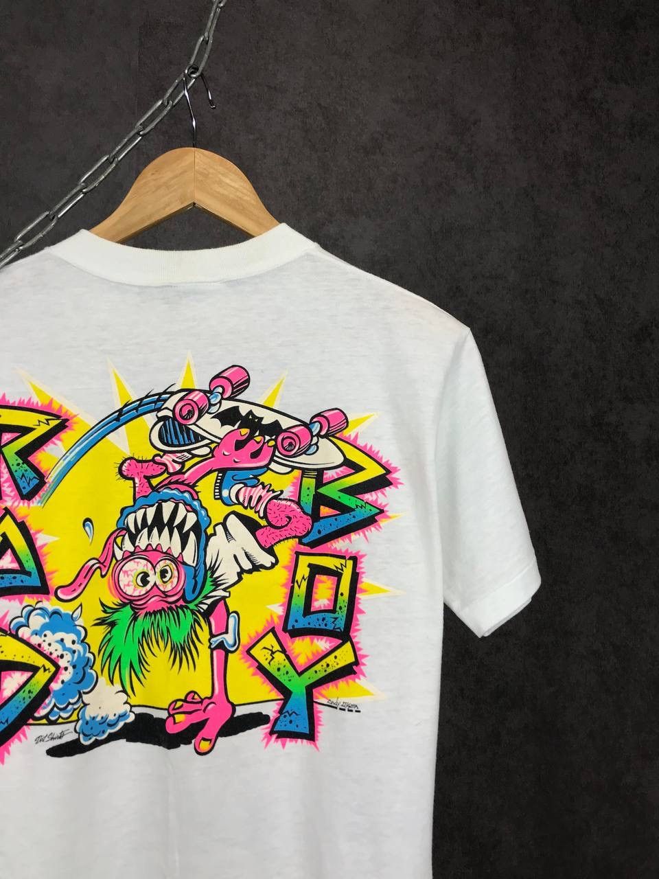 Vintage Alder Surf vintage crazy overprinted made in USA tee Size US M / EU 48-50 / 2 - 2 Thumbnail