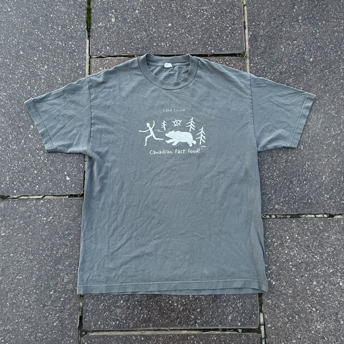 Vintage Vintage Y2K Sun Faded Graphic Humor Tee Washed Grey Grunge L Size US L / EU 52-54 / 3 - 1 Thumbnail