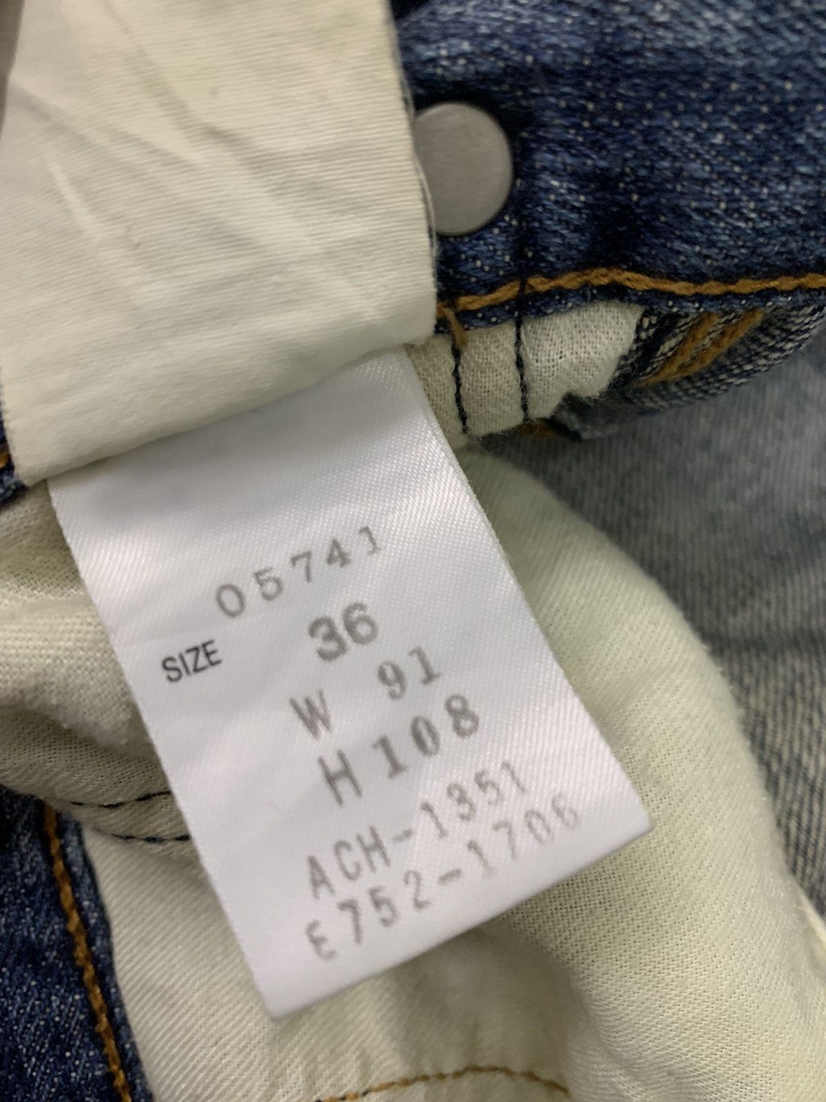 Carhartt × Vintage Rare Vintage Carhartt Denim Buckle Back Cinch Size US 36 / EU 52 - 7 Thumbnail
