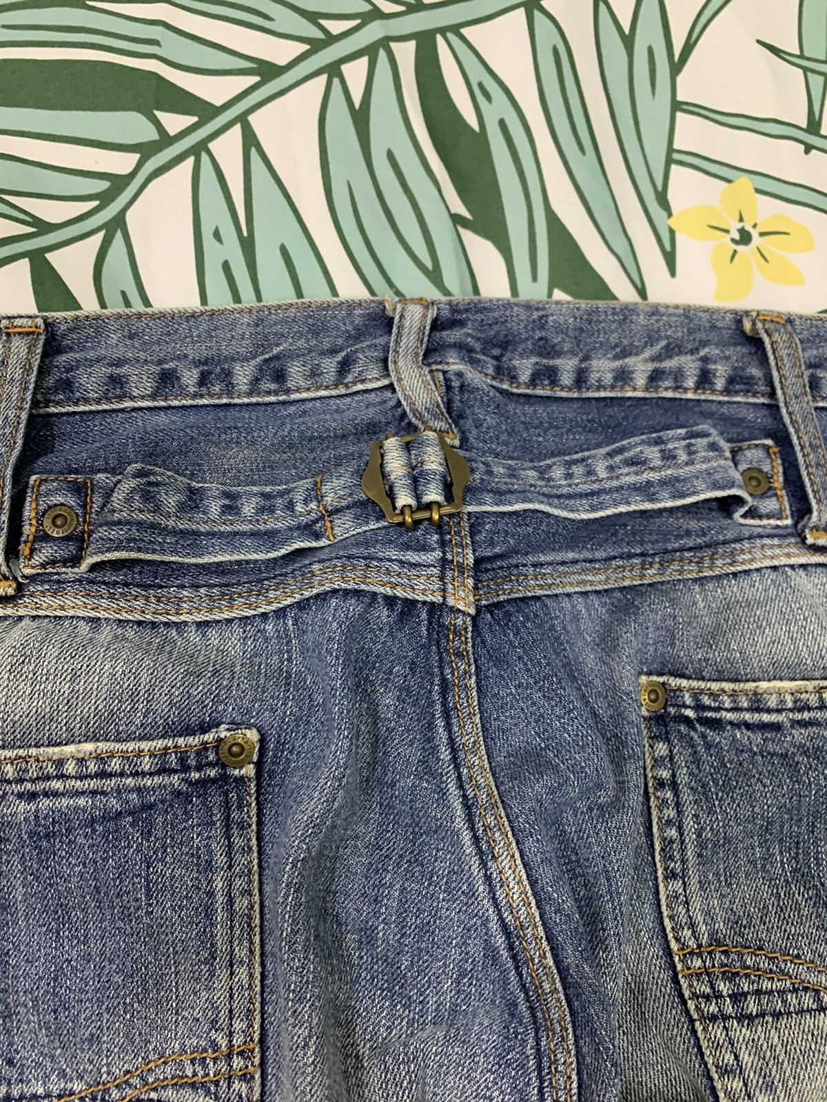 Carhartt × Vintage Rare Vintage Carhartt Denim Buckle Back Cinch Size US 36 / EU 52 - 4 Thumbnail