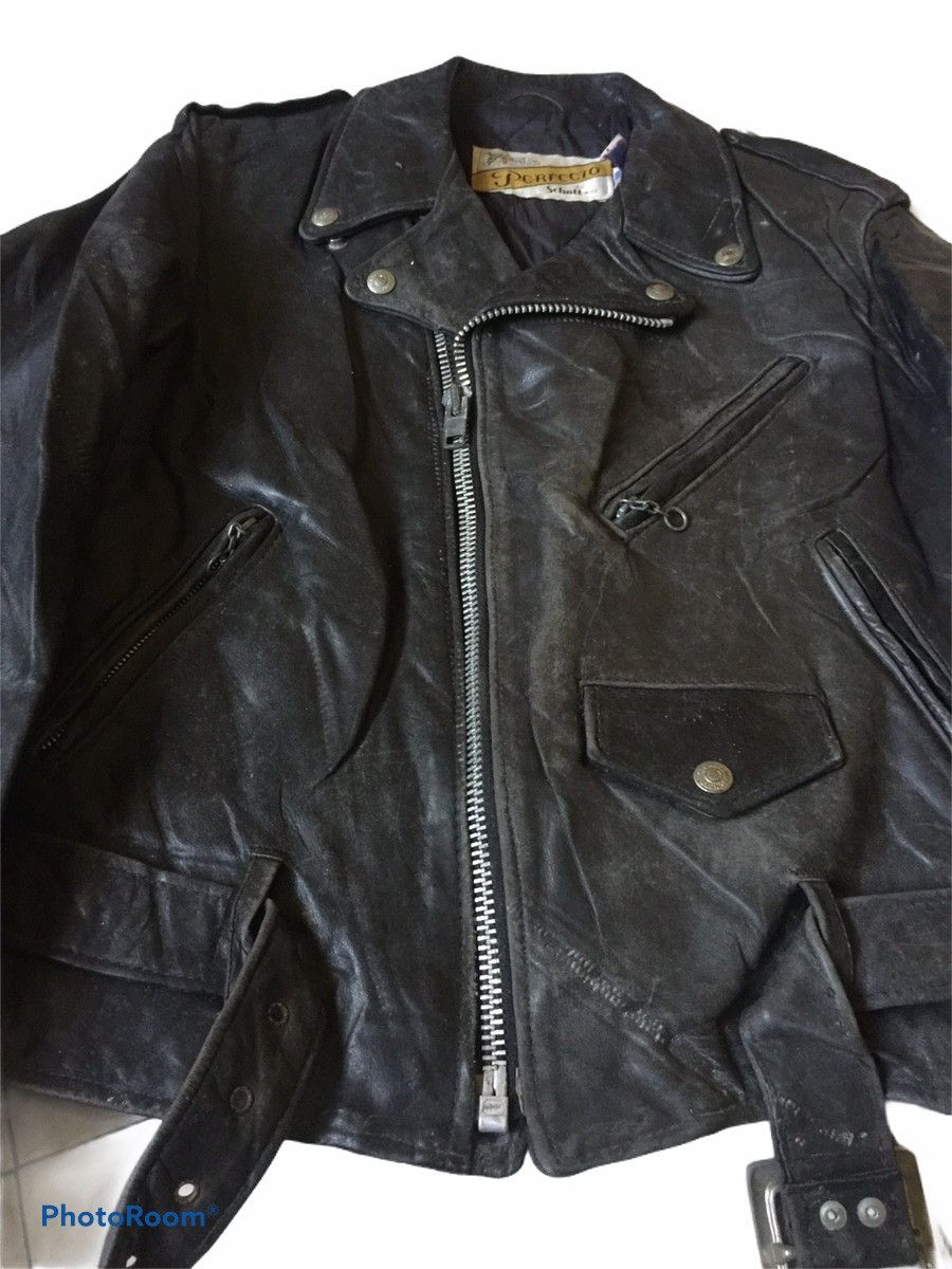 Schott × Sports Specialties × Vintage Rare🔥Vintage Schott Nyc Perfecto Motorcycle Leather Size US S / EU 44-46 / 1 - 11 Thumbnail