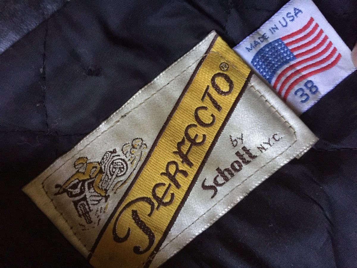 Schott × Sports Specialties × Vintage Rare🔥Vintage Schott Nyc Perfecto Motorcycle Leather Size US S / EU 44-46 / 1 - 13 Thumbnail