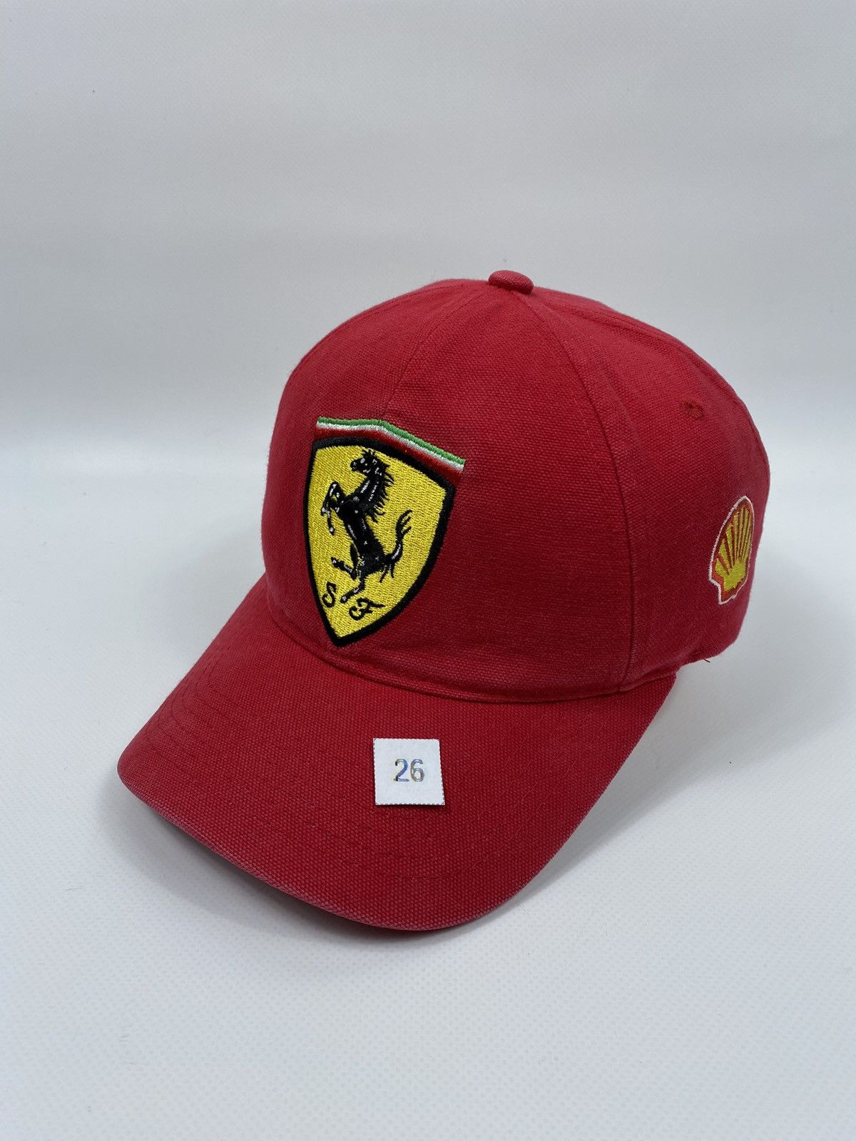 Ferrari 🔥LASTDROP🔥#26 1999 Shell Red Vintage Authentic Hat Cap Size ONE SIZE - 2 Thumbnail