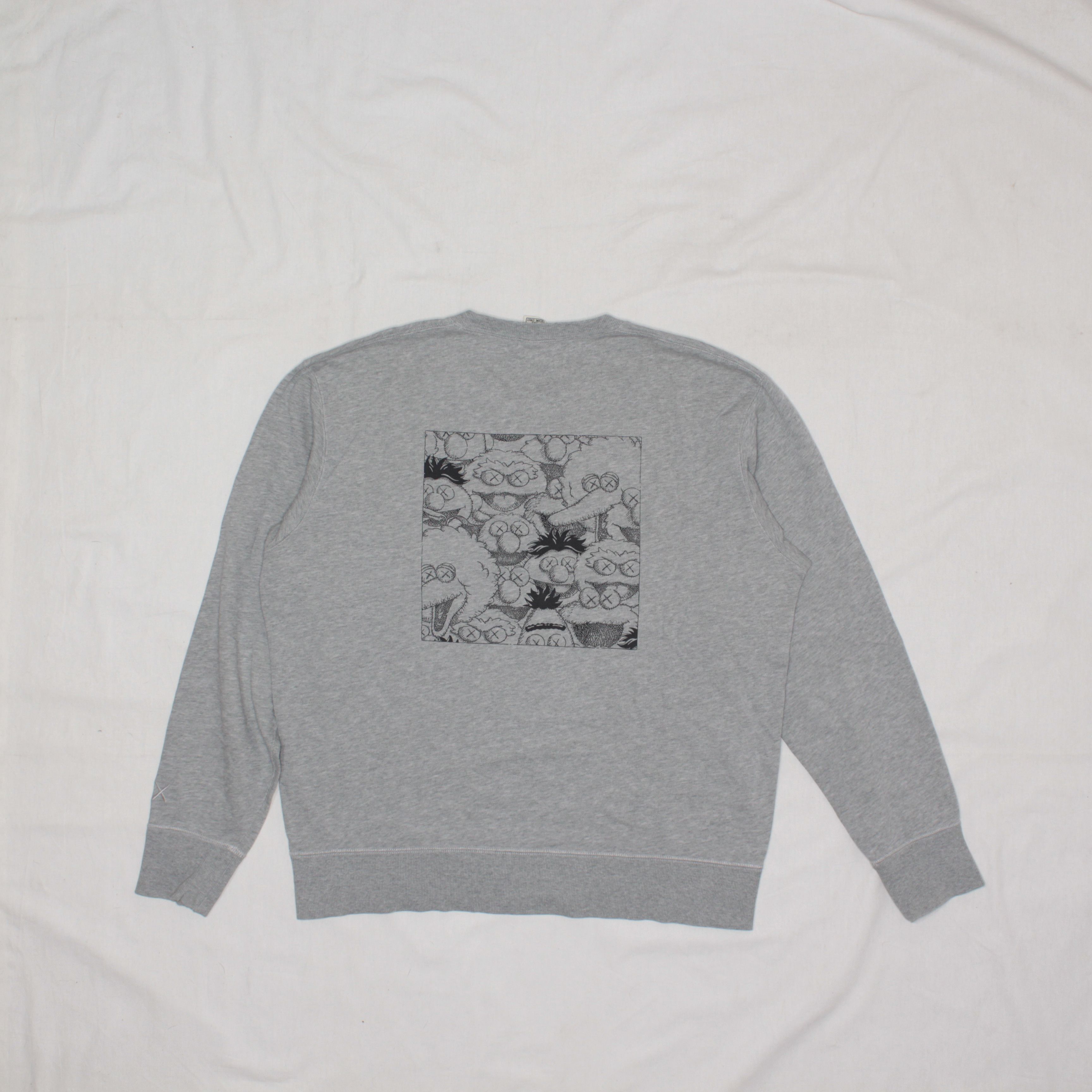 Kaws × Uniqlo KAWS x Uniqlo x Sesame Street XX Sweatshirt Gray Size US M / EU 48-50 / 2 - 2 Thumbnail