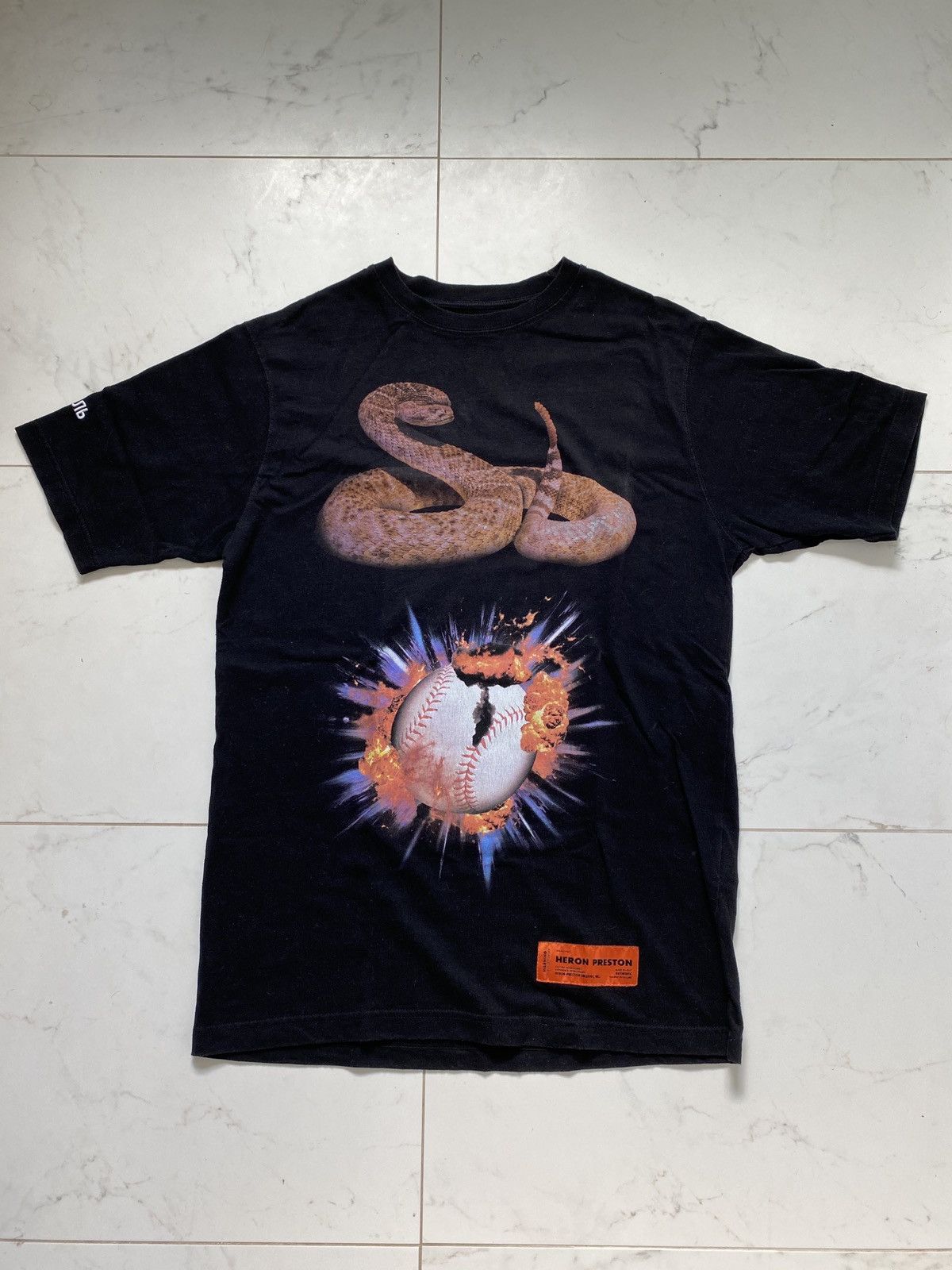 Heron Preston Heron Preston Graphic T-Shirt Size US XXS / EU 40 - 1 Thumbnail