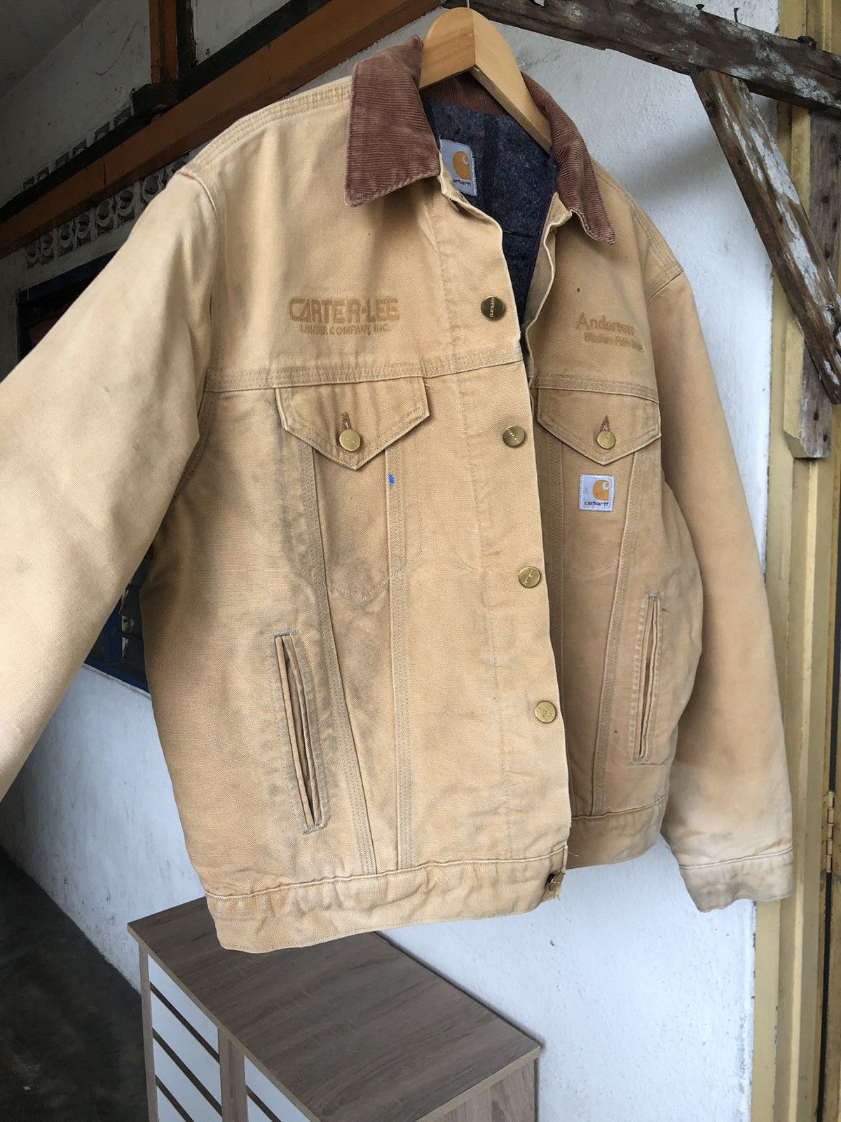 Carhartt Vintage Carhartt Distressed Detroit Jackets Size US L / EU 52-54 / 3 - 9 Thumbnail