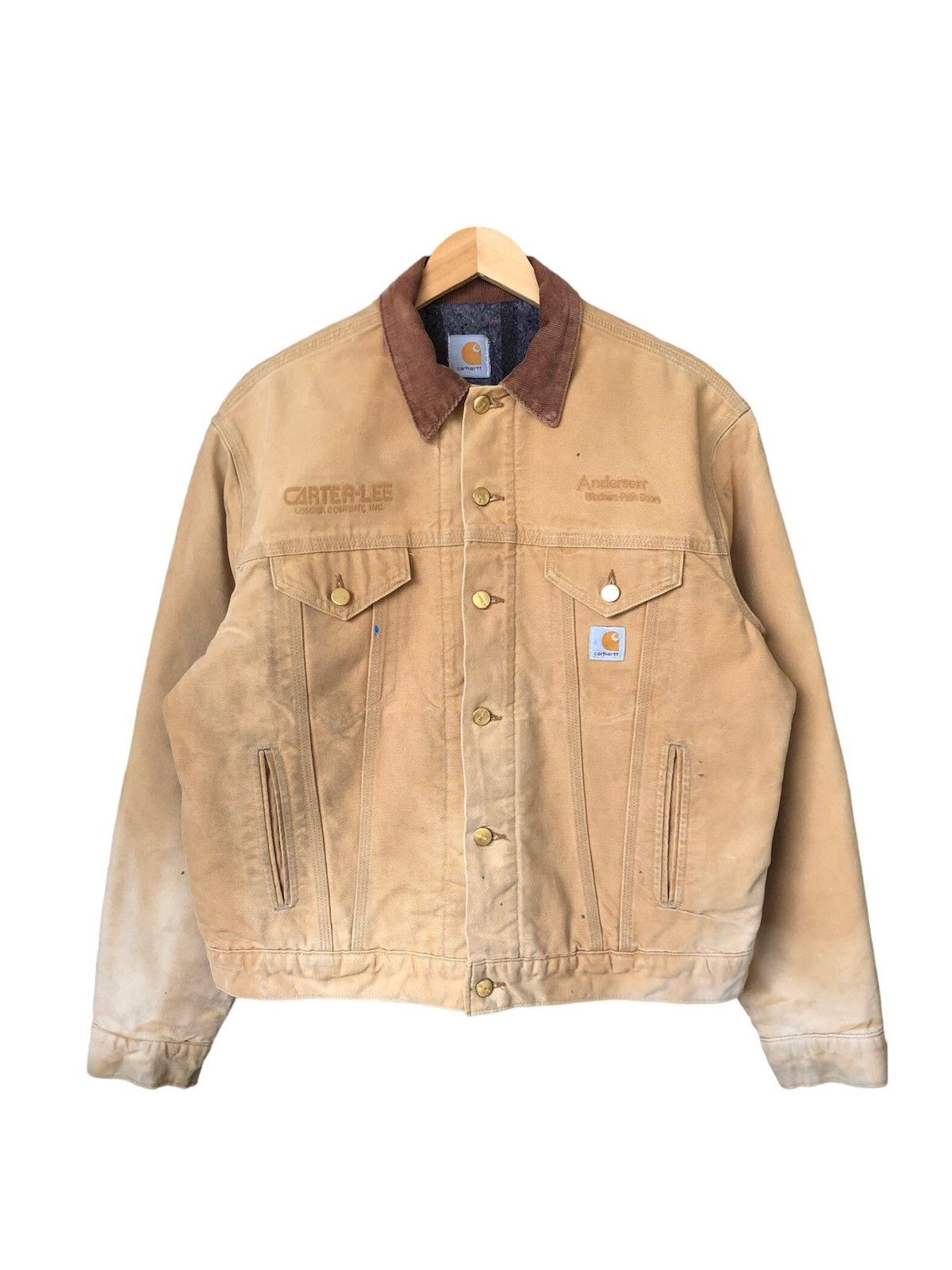 Carhartt Vintage Carhartt Distressed Detroit Jackets Size US L / EU 52-54 / 3 - 2 Thumbnail