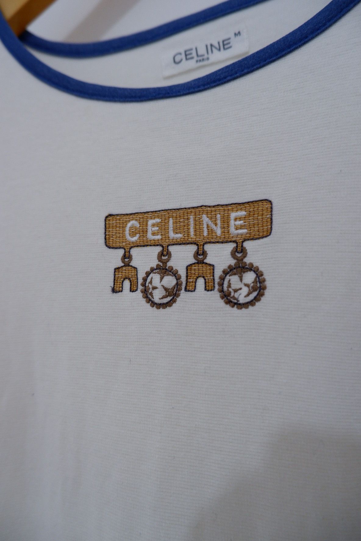 Celine Vintage Celine Paris T shirt | Womens Size US M / EU 48-50 / 2 - 3 Thumbnail