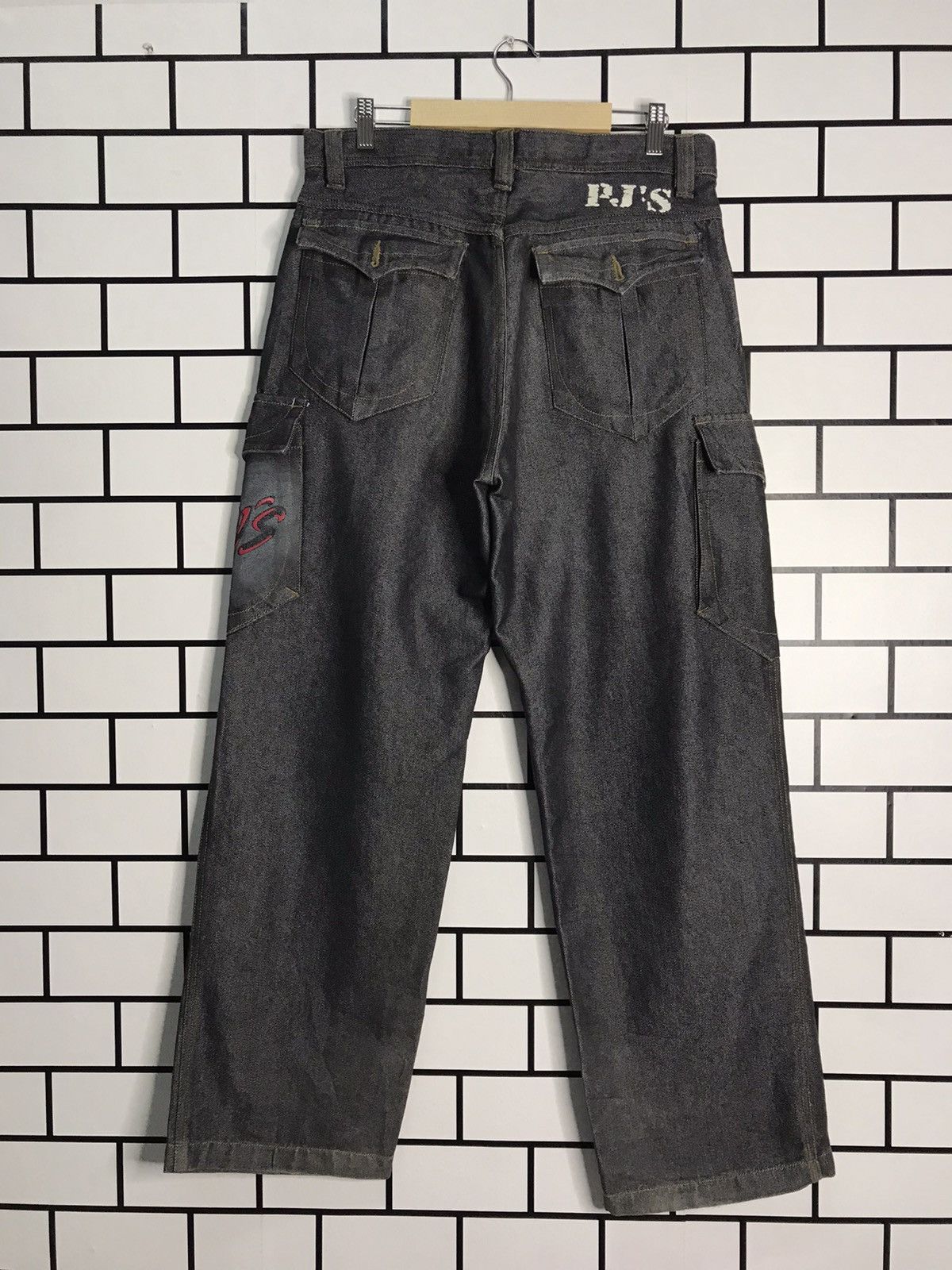 Vintage Pj’s Surf Cargo Multi Pocket Baggy loose fit Denim