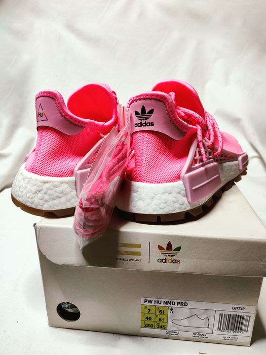 Adidas nmd hu trail pharrell now is on sale her time light pink