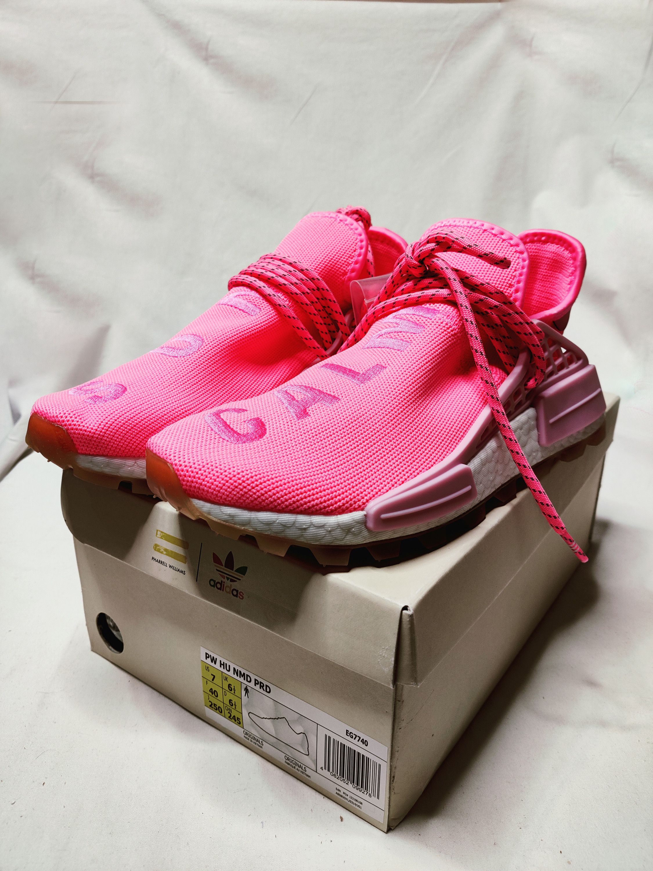 Adidas nmd hu trail pharrell store now is her time light pink