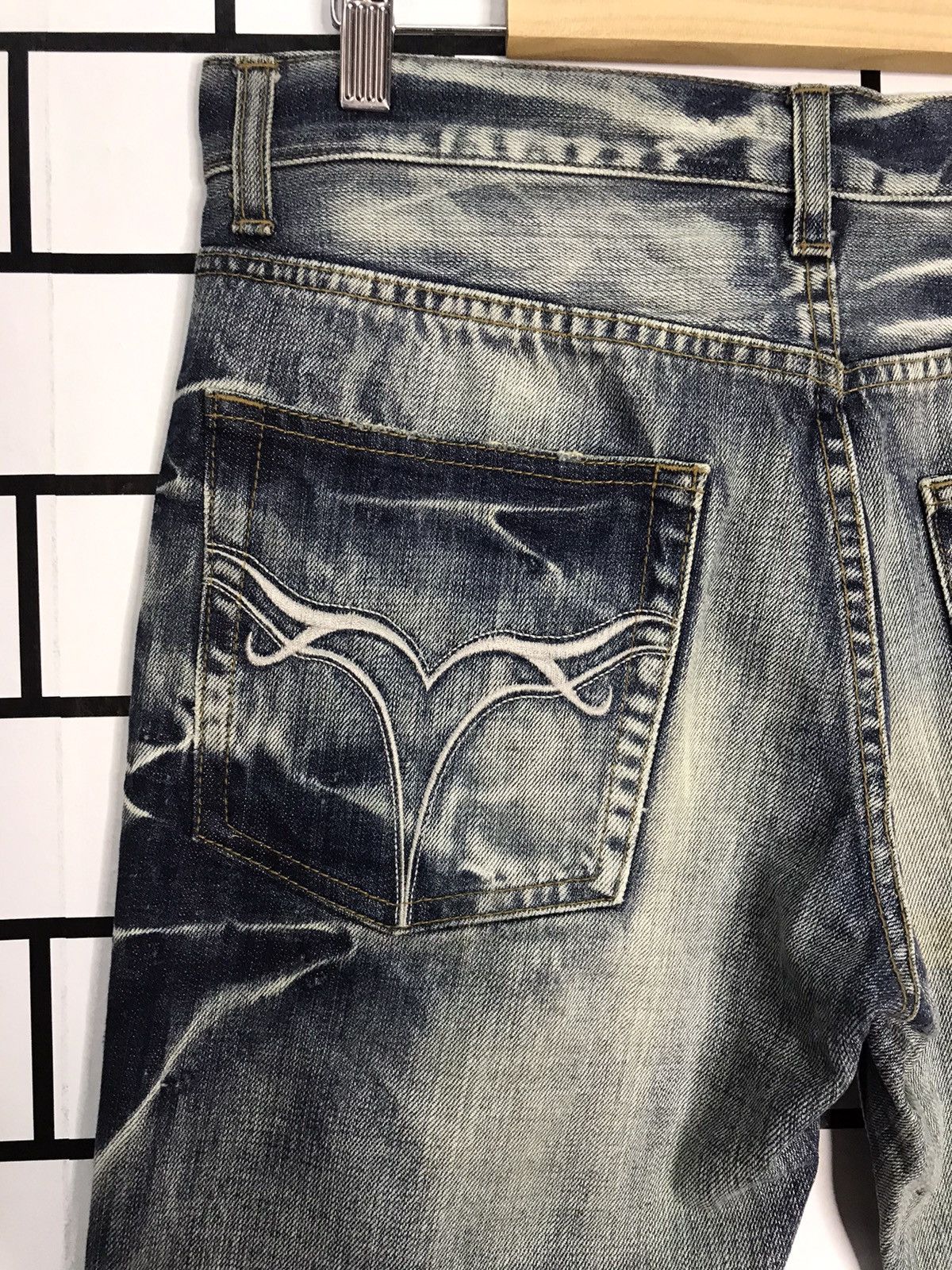 JACKROSE Jack Rose Japan distressed Slim Flare Bootcut Denim Size US 31 - 13 Thumbnail