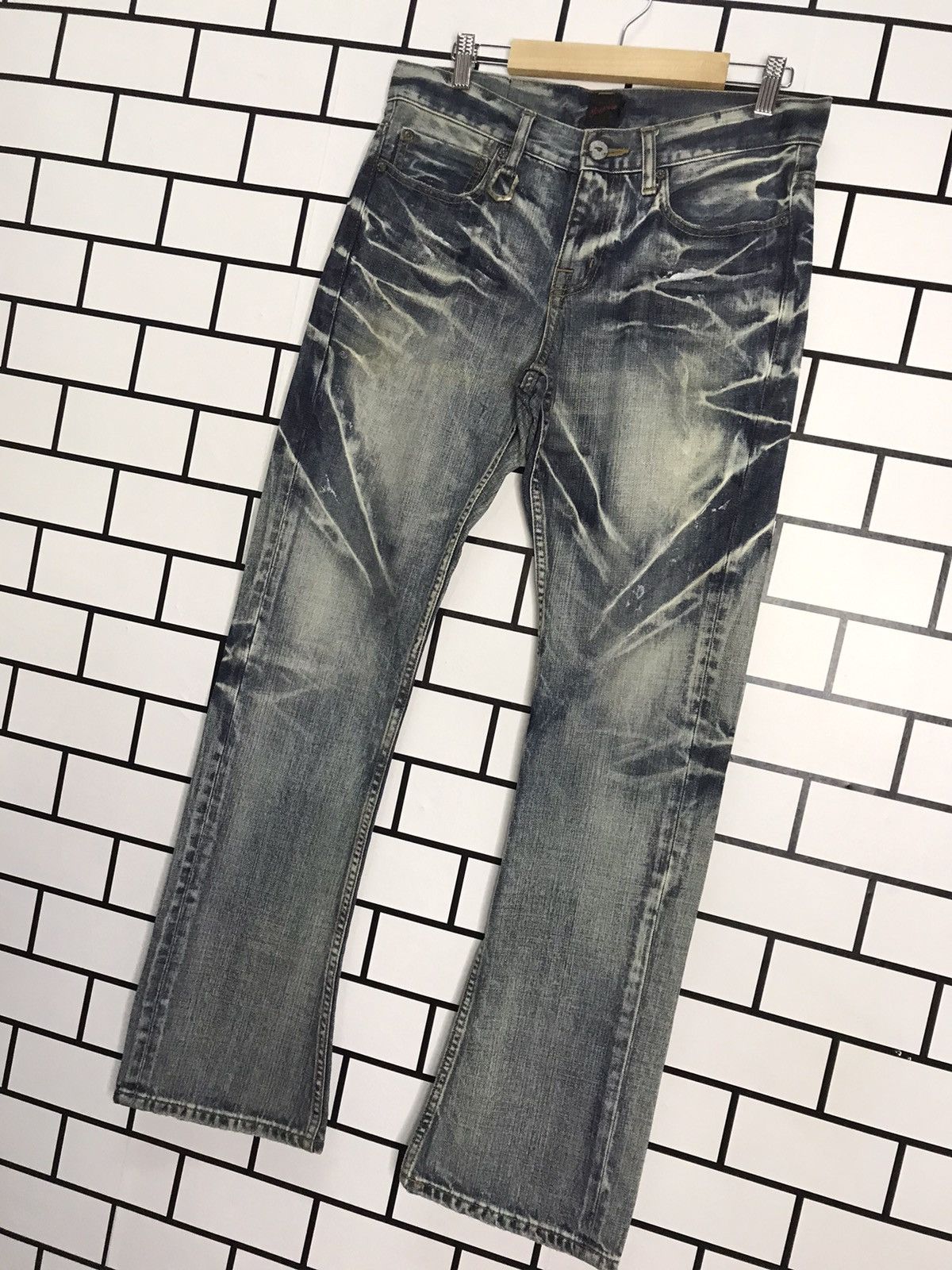 JACKROSE Jack Rose Japan distressed Slim Flare Bootcut Denim Size US 31 - 2 Thumbnail