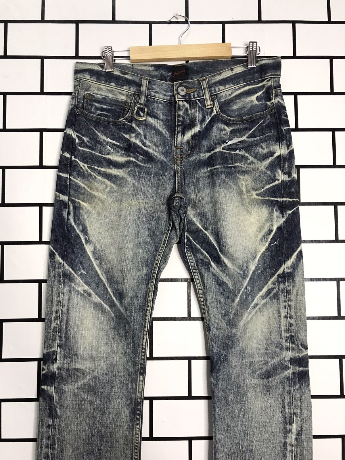 JACKROSE Jack Rose Japan distressed Slim Flare Bootcut Denim Size US 31 - 4 Thumbnail