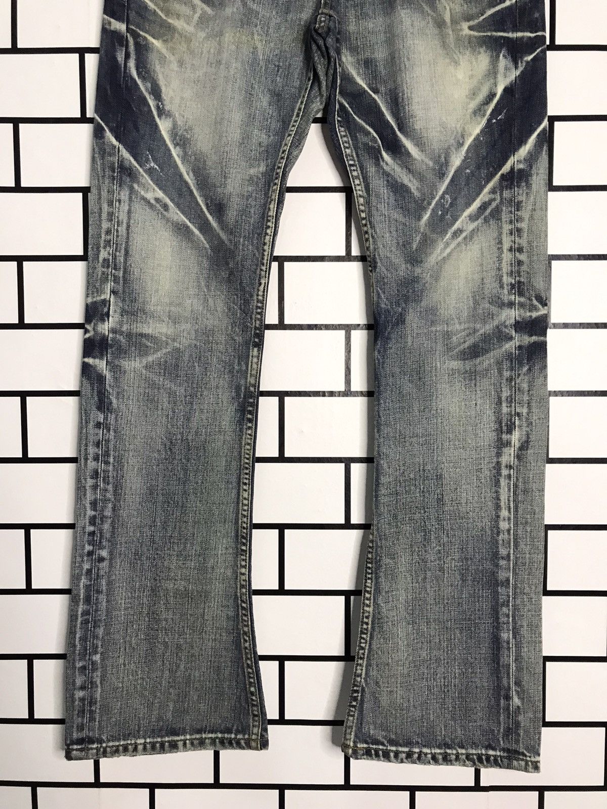 JACKROSE Jack Rose Japan distressed Slim Flare Bootcut Denim Size US 31 - 5 Thumbnail