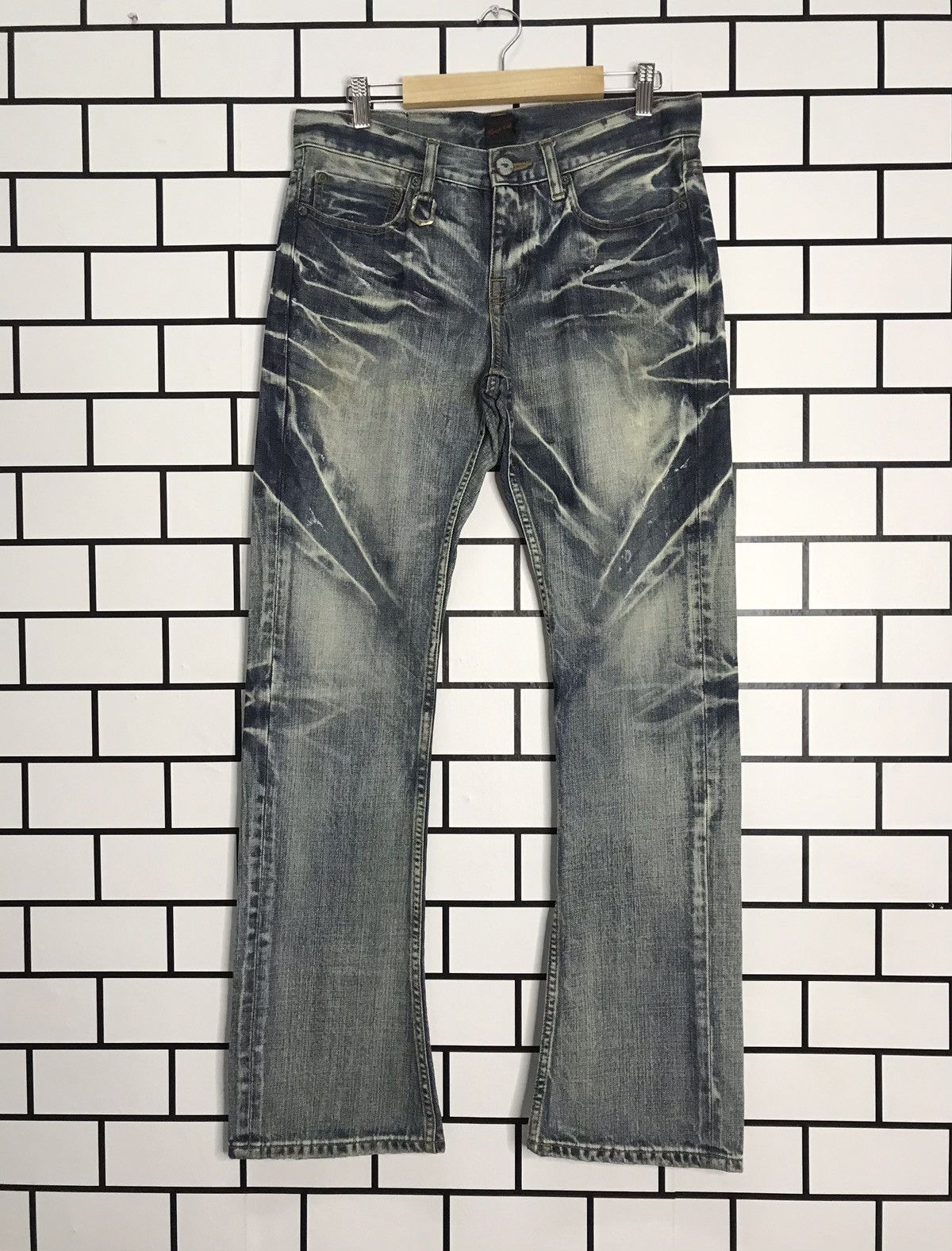 JACKROSE Jack Rose Japan distressed Slim Flare Bootcut Denim Size US 31 - 1 Thumbnail
