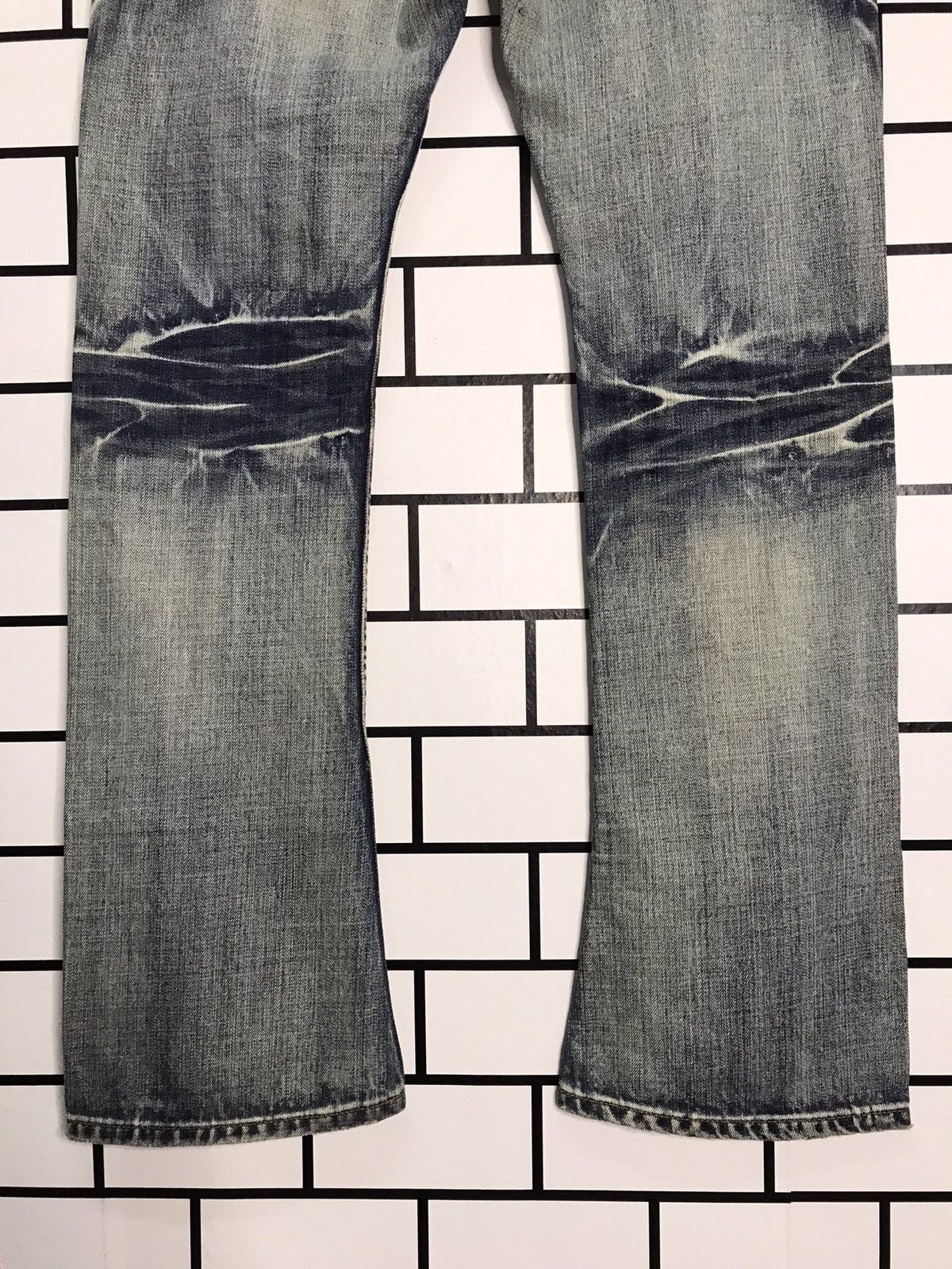 JACKROSE Jack Rose Japan distressed Slim Flare Bootcut Denim Size US 31 - 15 Thumbnail
