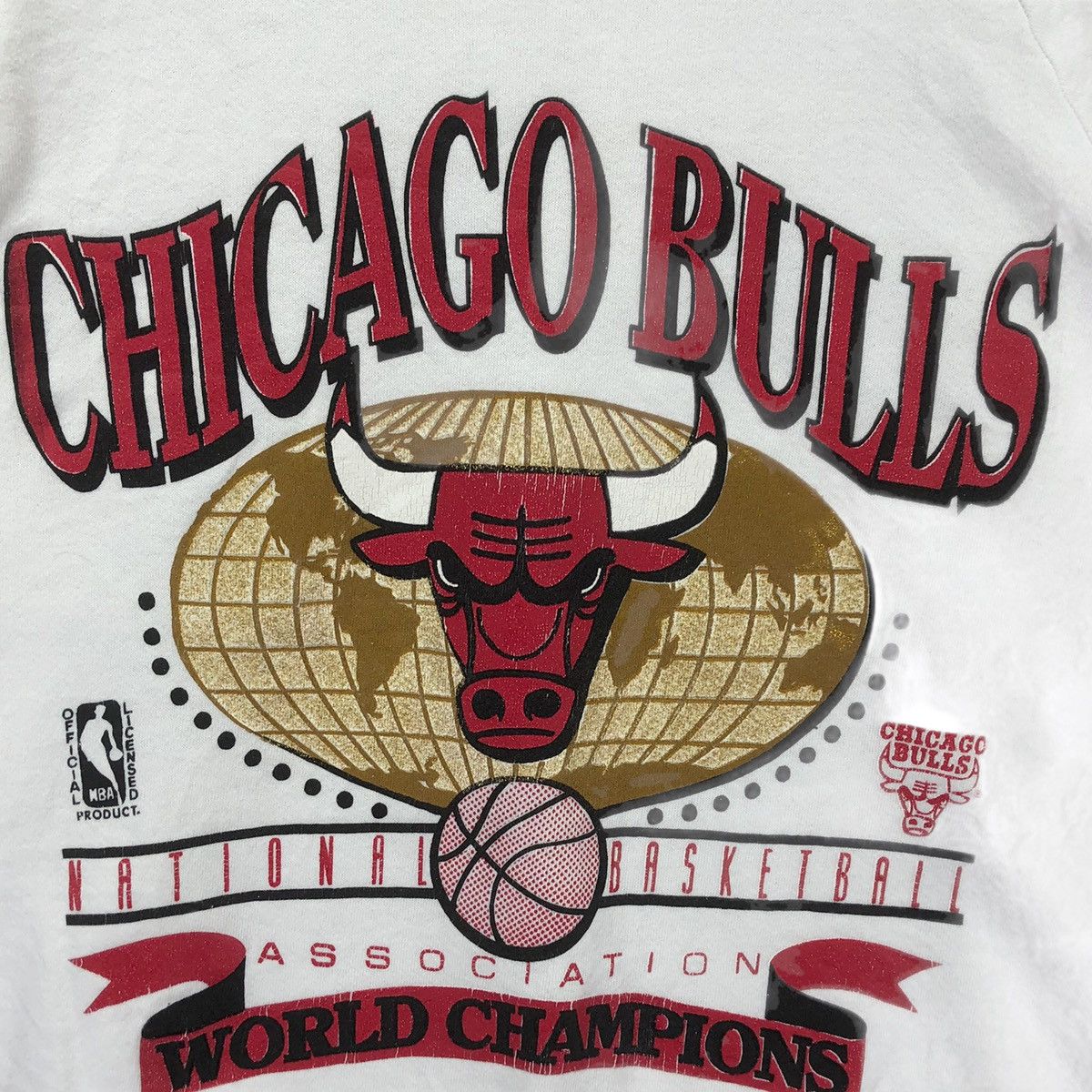 NBA Vintage 90s Chicago Bulls NBA Crewneck Size US M / EU 48-50 / 2 - 4 Thumbnail
