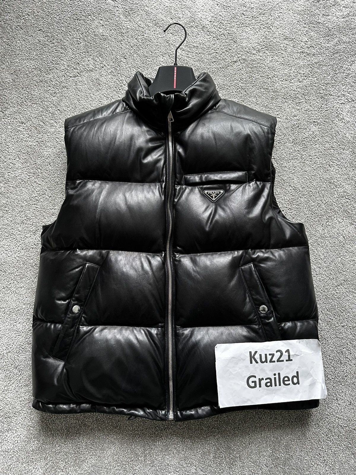 Prada Prada Padded nappa leather vest | Grailed