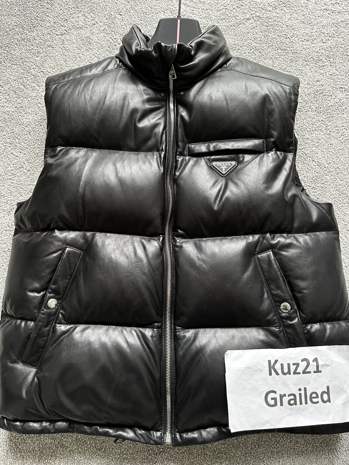 Prada Prada Padded nappa leather vest Size US L / EU 52-54 / 3 - 2 Thumbnail