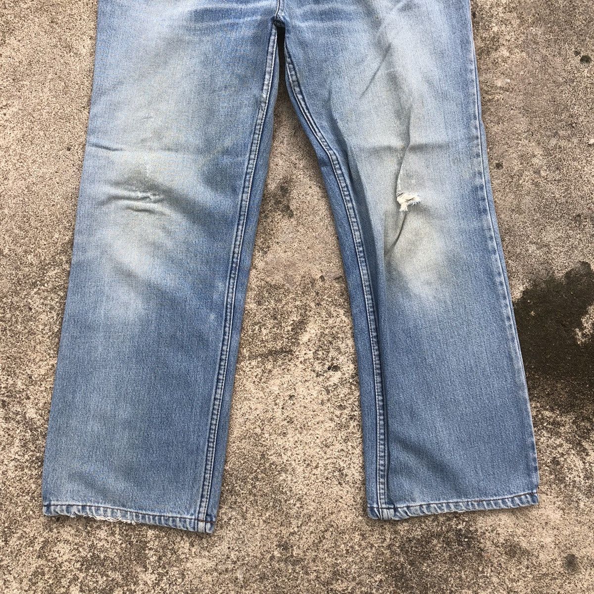 Levi's × Vintage 🔥Rare🔥Vintage Levis Stoned Wash Rips Distress Denim Jeans Size US 31 - 3 Thumbnail