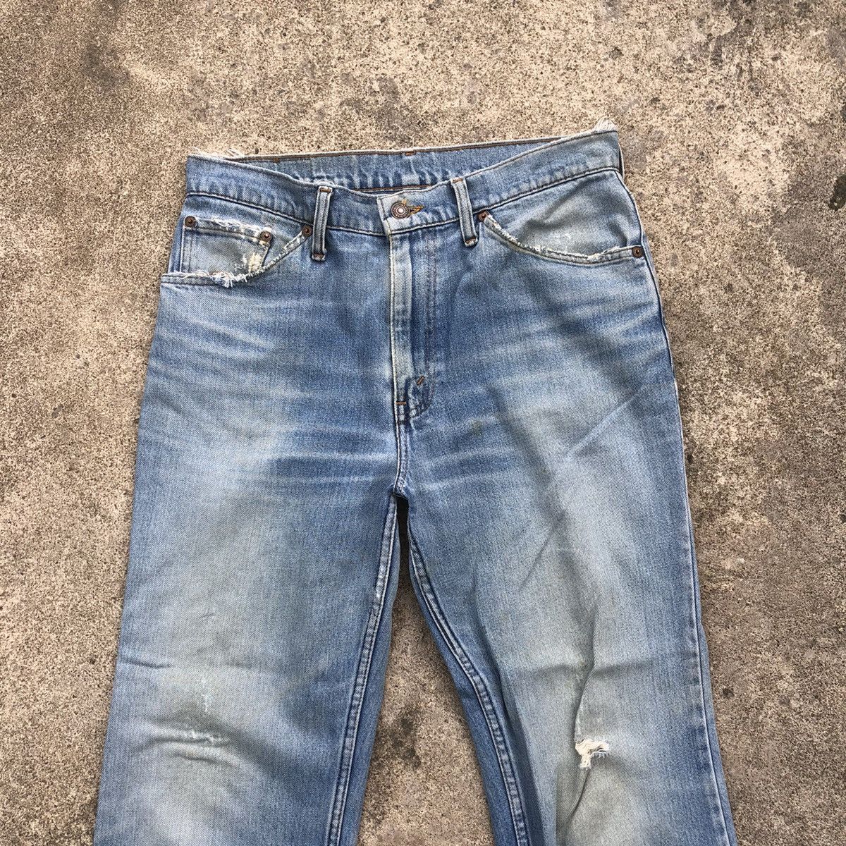 Levi's × Vintage 🔥Rare🔥Vintage Levis Stoned Wash Rips Distress Denim Jeans Size US 31 - 2 Thumbnail