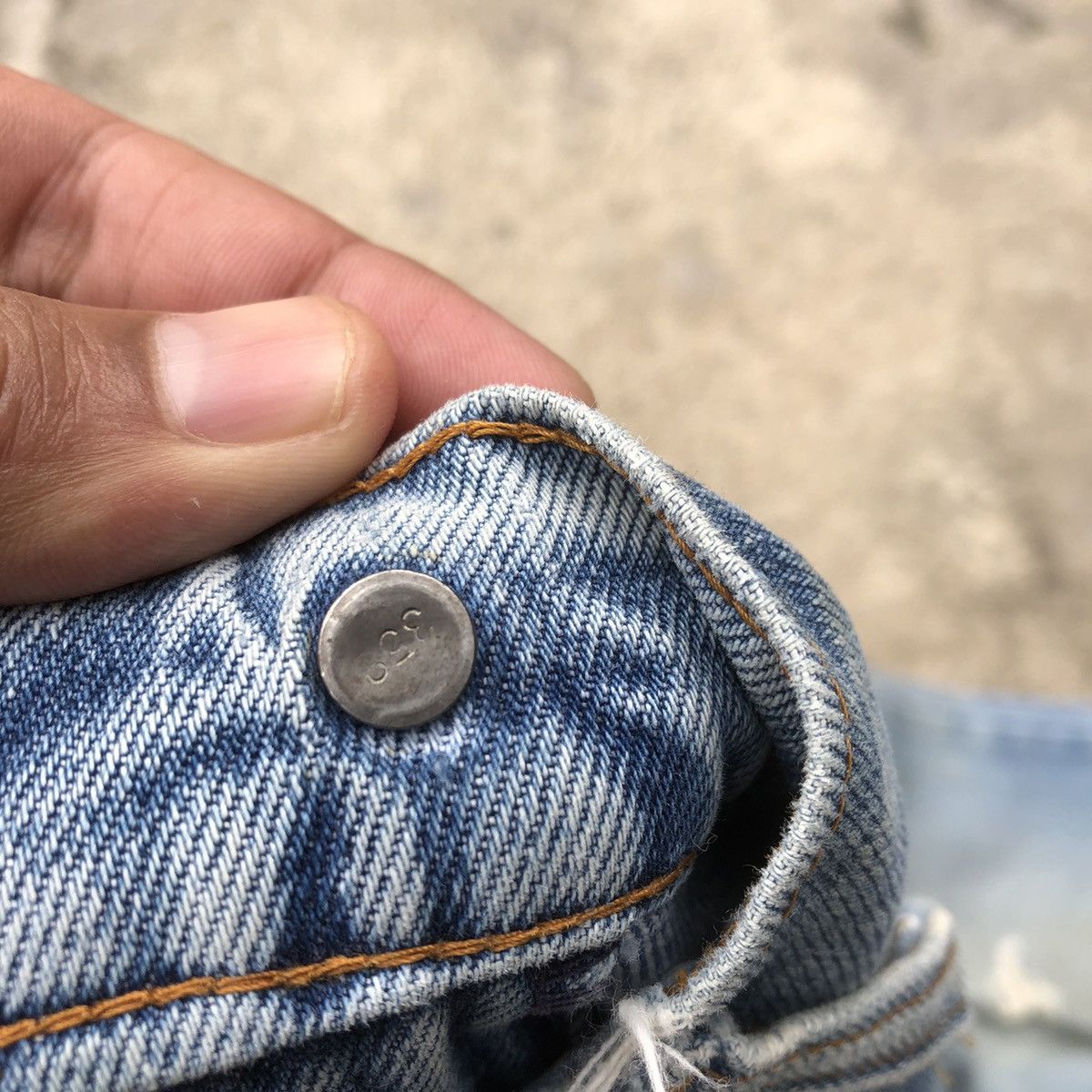 Levi's × Vintage 🔥Rare🔥Vintage Levis Stoned Wash Rips Distress Denim Jeans Size US 31 - 17 Thumbnail