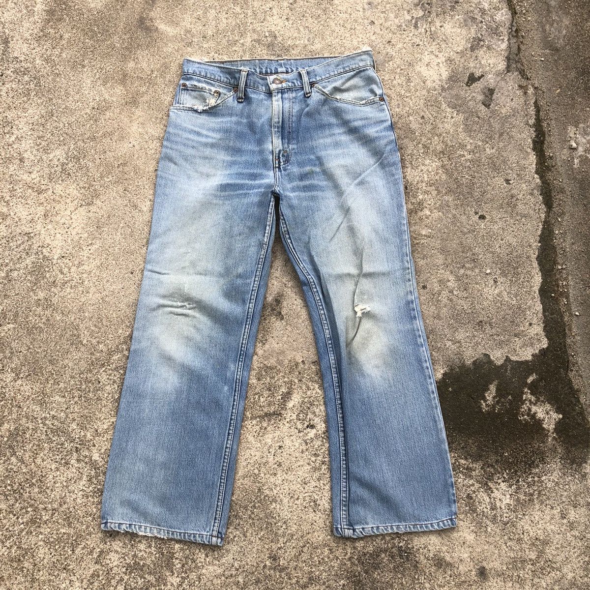Levi's × Vintage 🔥Rare🔥Vintage Levis Stoned Wash Rips Distress Denim Jeans Size US 31 - 1 Thumbnail