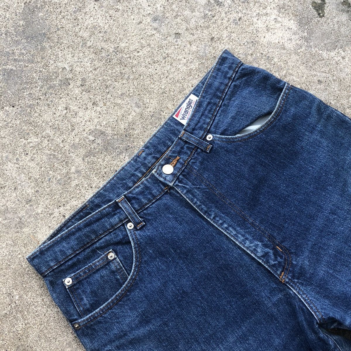 Vintage × Wrangler 🔥Rare🔥Vintage Wrangler USA Spirit Stoned Wash Rips Jeans Size US 34 / EU 50 - 12 Thumbnail