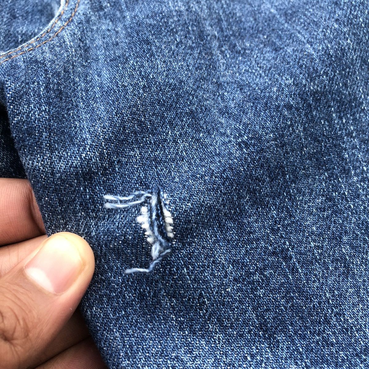 Vintage × Wrangler 🔥Rare🔥Vintage Wrangler USA Spirit Stoned Wash Rips Jeans Size US 34 / EU 50 - 9 Thumbnail
