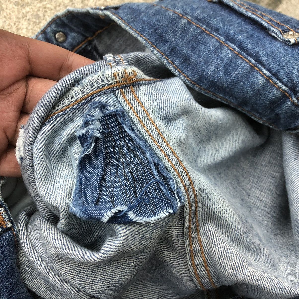 Vintage × Wrangler 🔥Rare🔥Vintage Wrangler USA Spirit Stoned Wash Rips Jeans Size US 34 / EU 50 - 11 Thumbnail