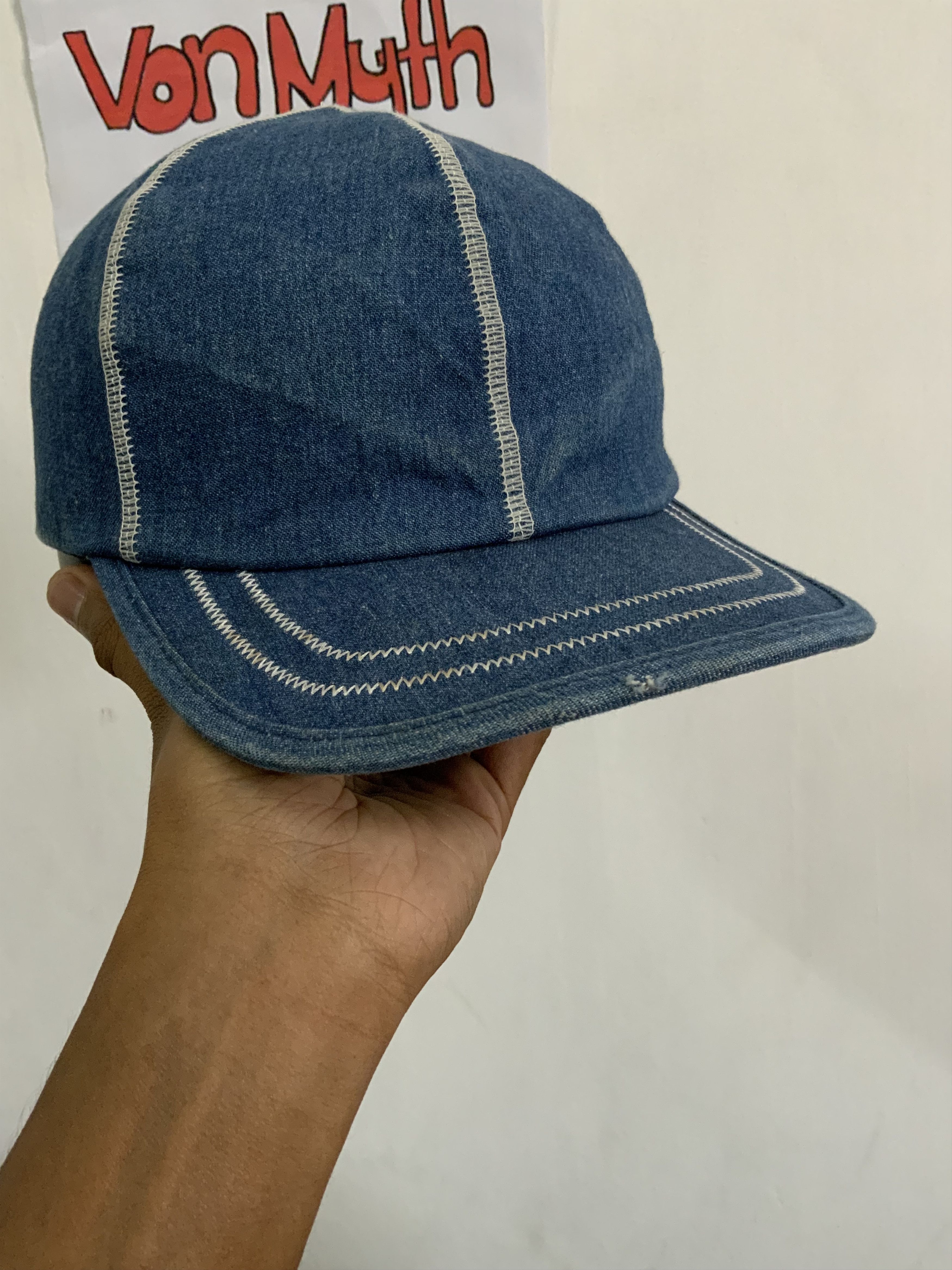 Denime Indigo Denim Japan Hat Size ONE SIZE - 7 Thumbnail