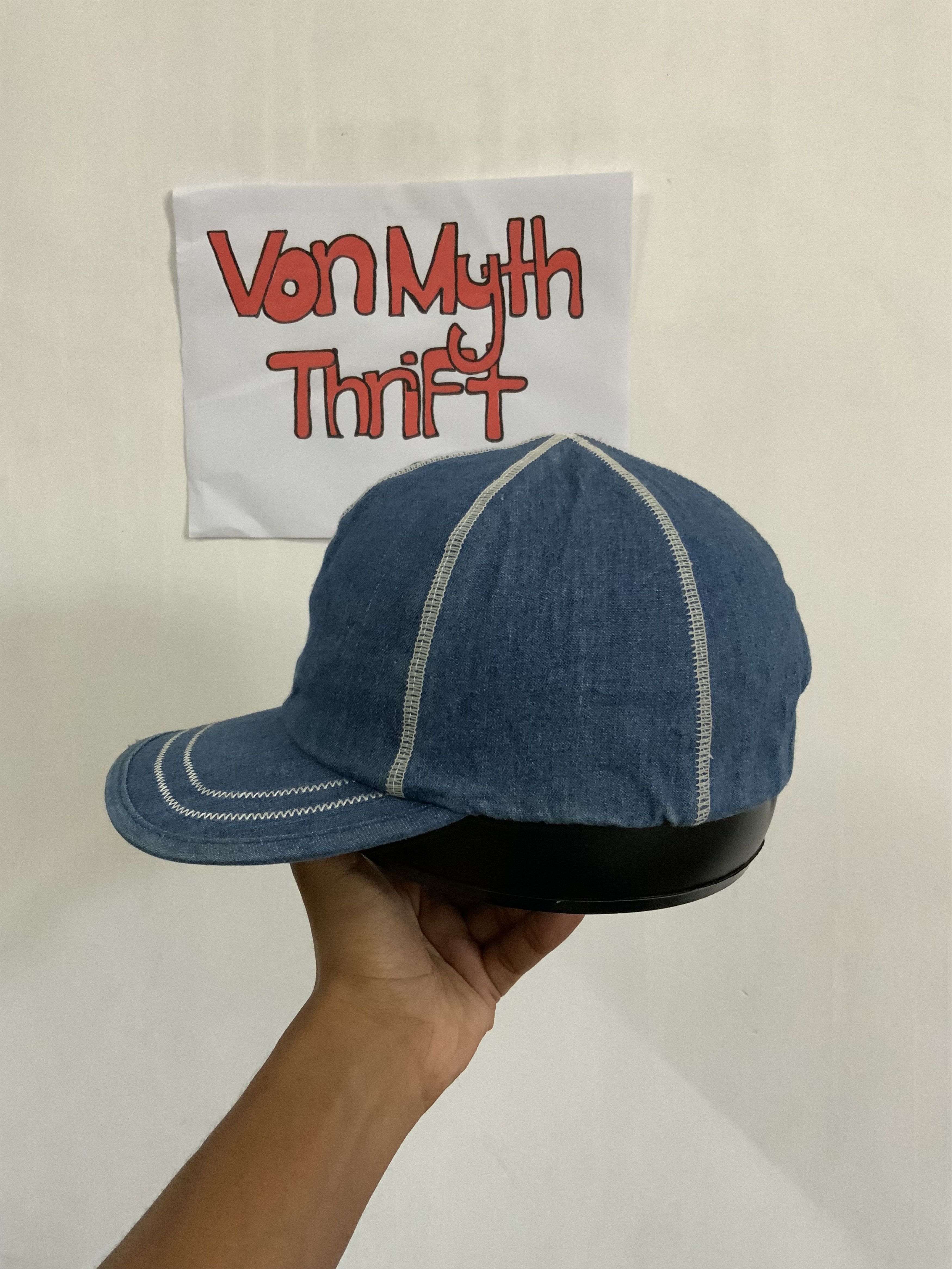 Denime Indigo Denim Japan Hat Size ONE SIZE - 2 Thumbnail