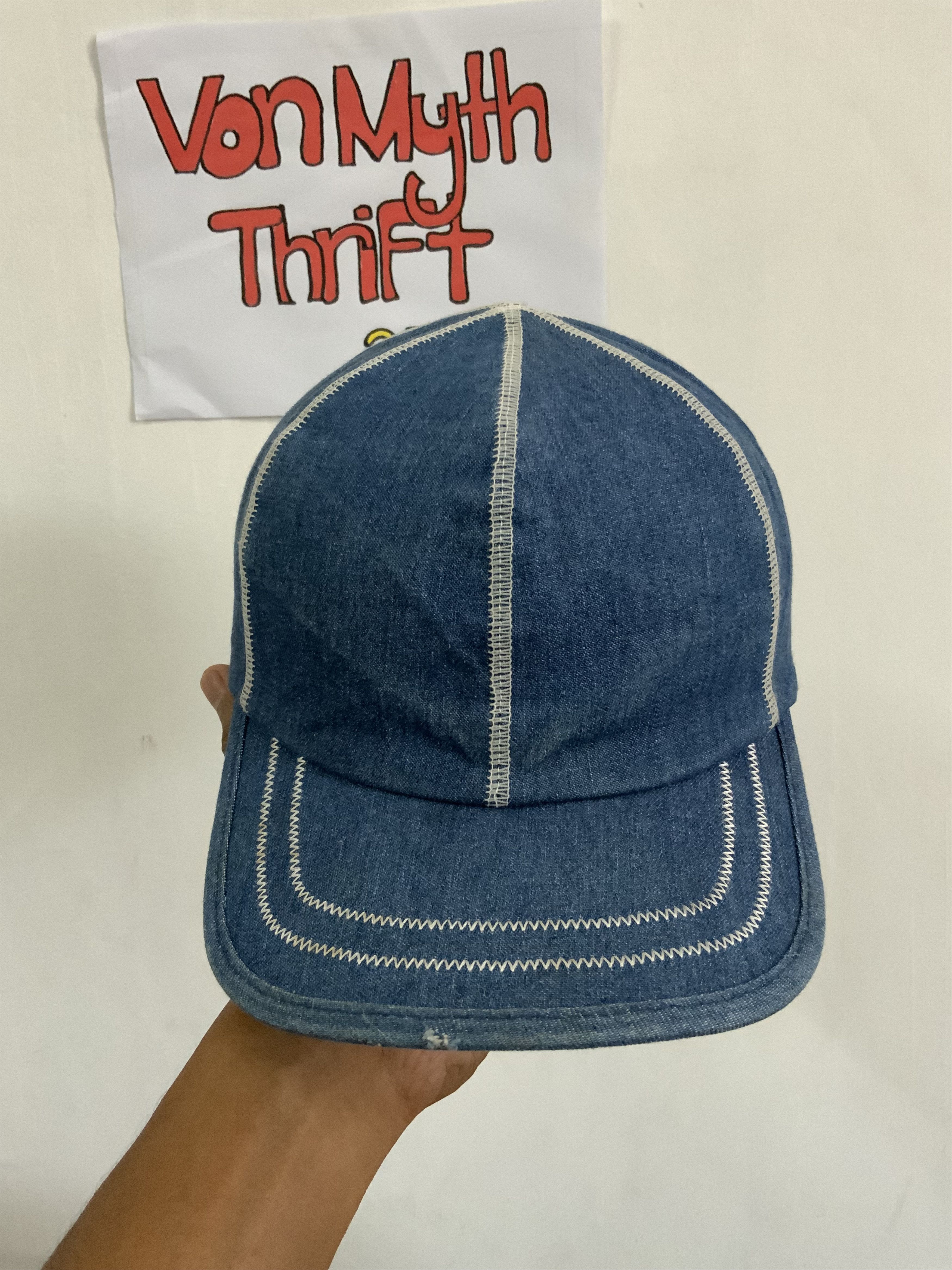 Denime Indigo Denim Japan Hat Size ONE SIZE - 5 Thumbnail
