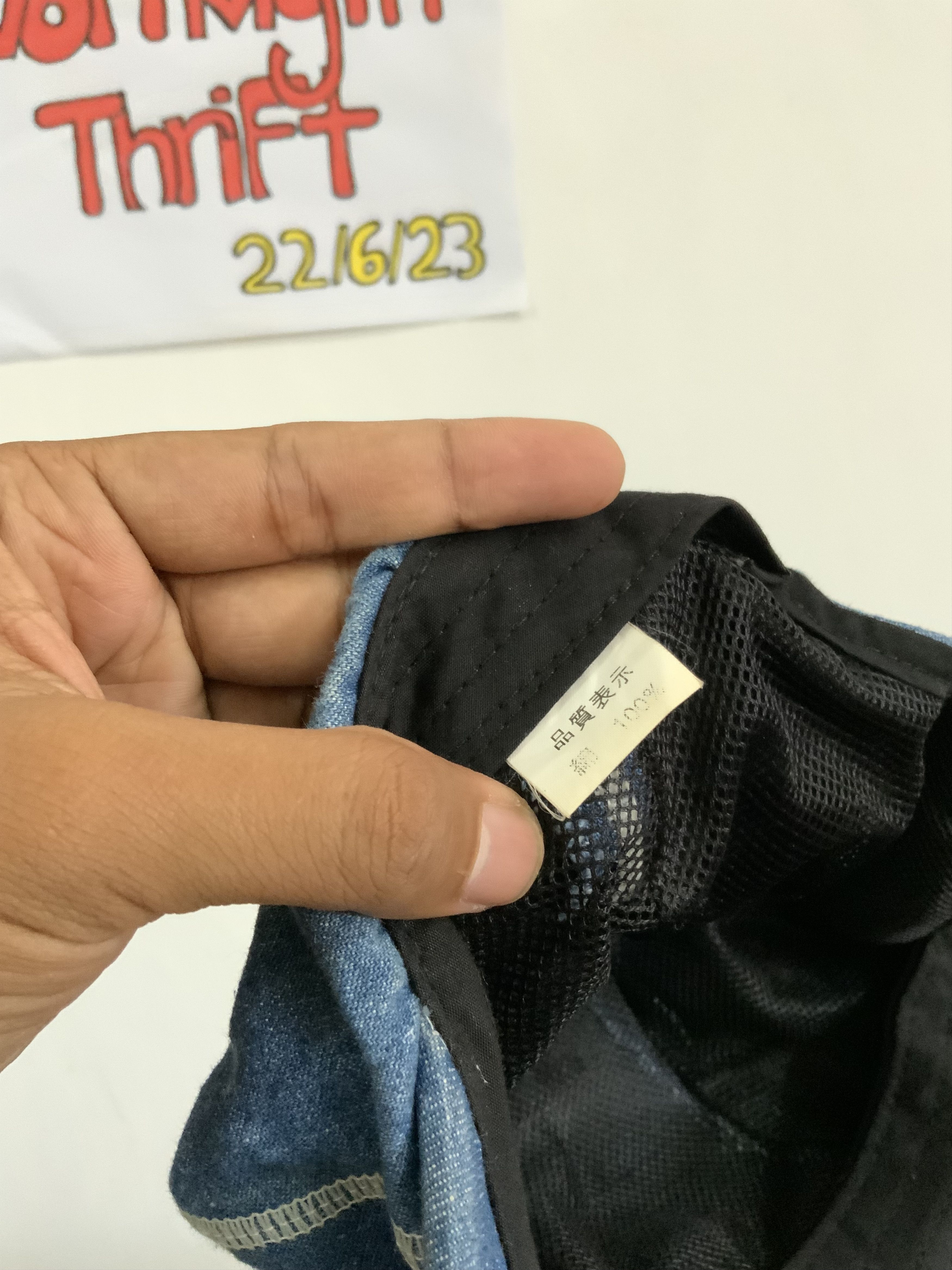 Denime Indigo Denim Japan Hat Size ONE SIZE - 13 Thumbnail