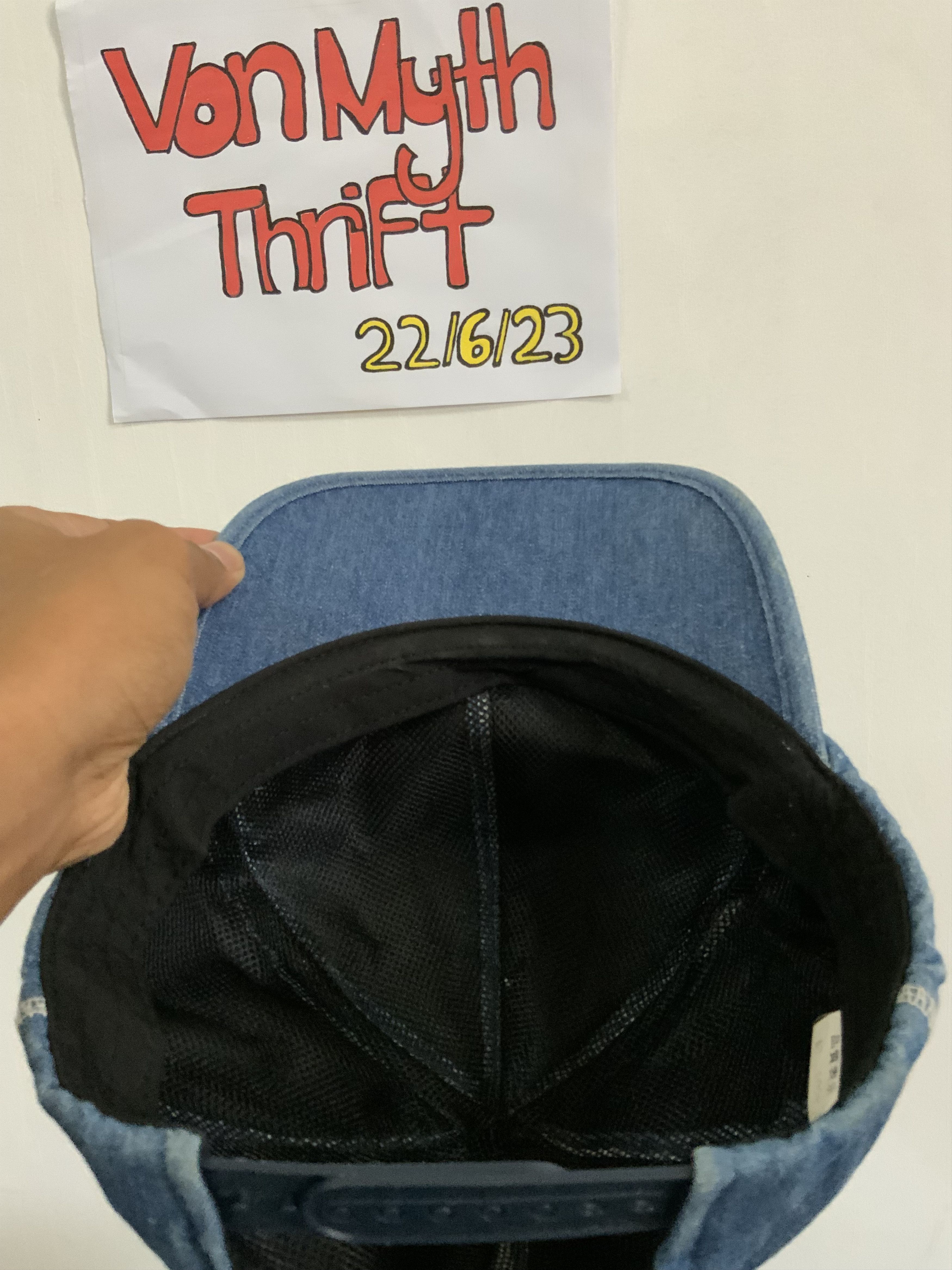 Denime Indigo Denim Japan Hat Size ONE SIZE - 9 Thumbnail
