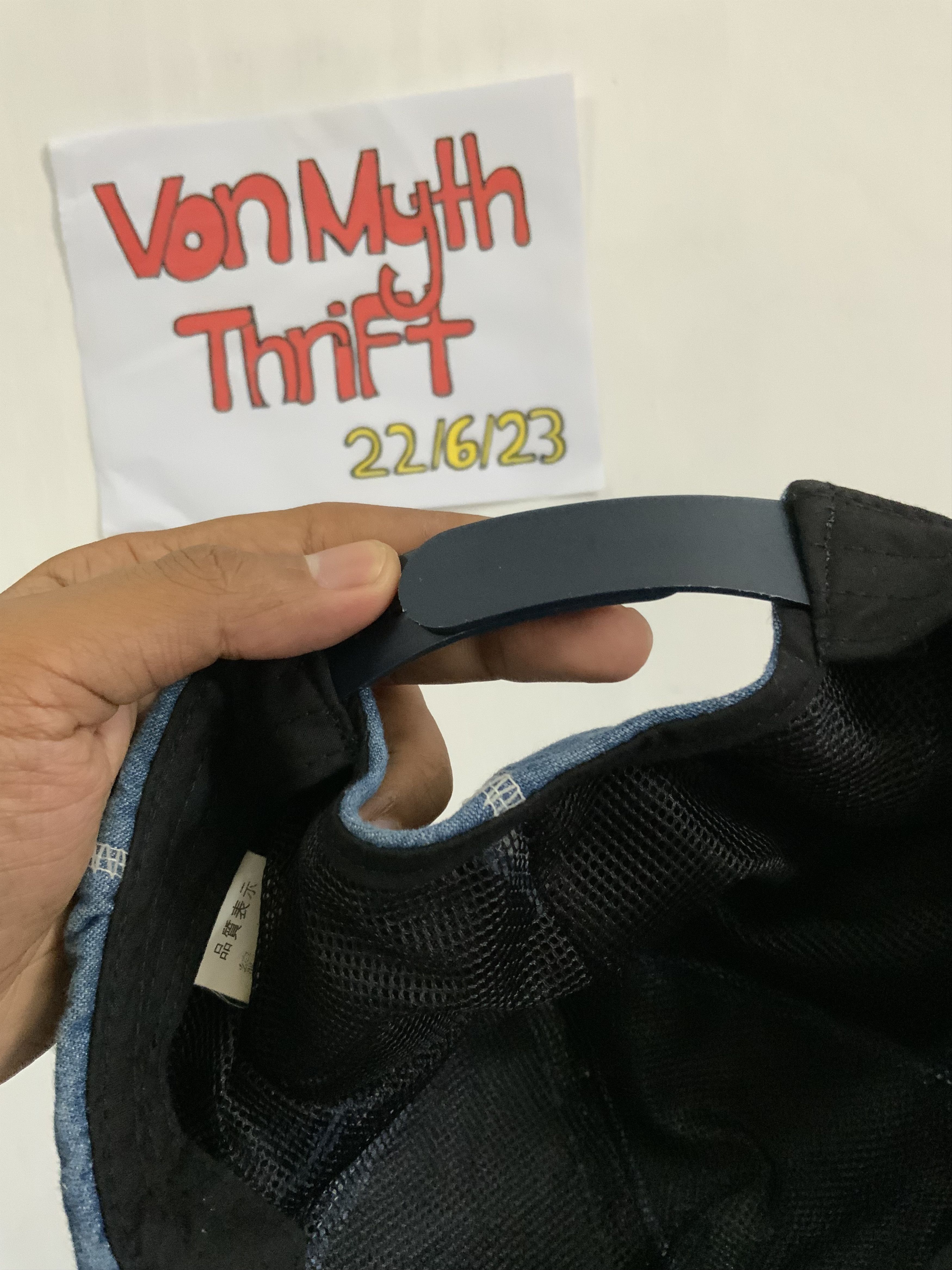 Denime Indigo Denim Japan Hat Size ONE SIZE - 12 Thumbnail