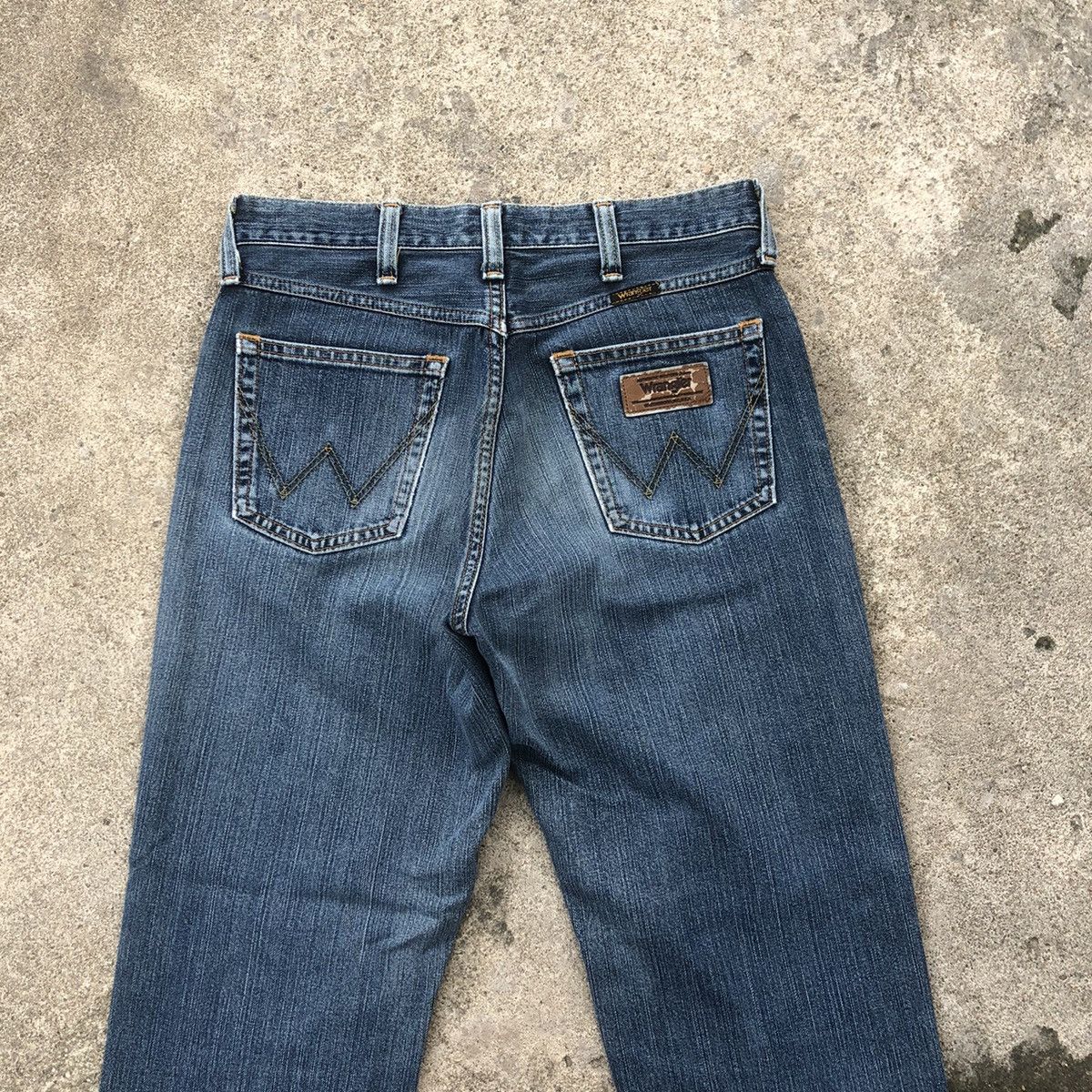Vintage × Wrangler 🔥Rare🔥Vintage Wrangler Stoned Wash Rips Distress Denim Jeans Size US 30 / EU 46 - 5 Thumbnail