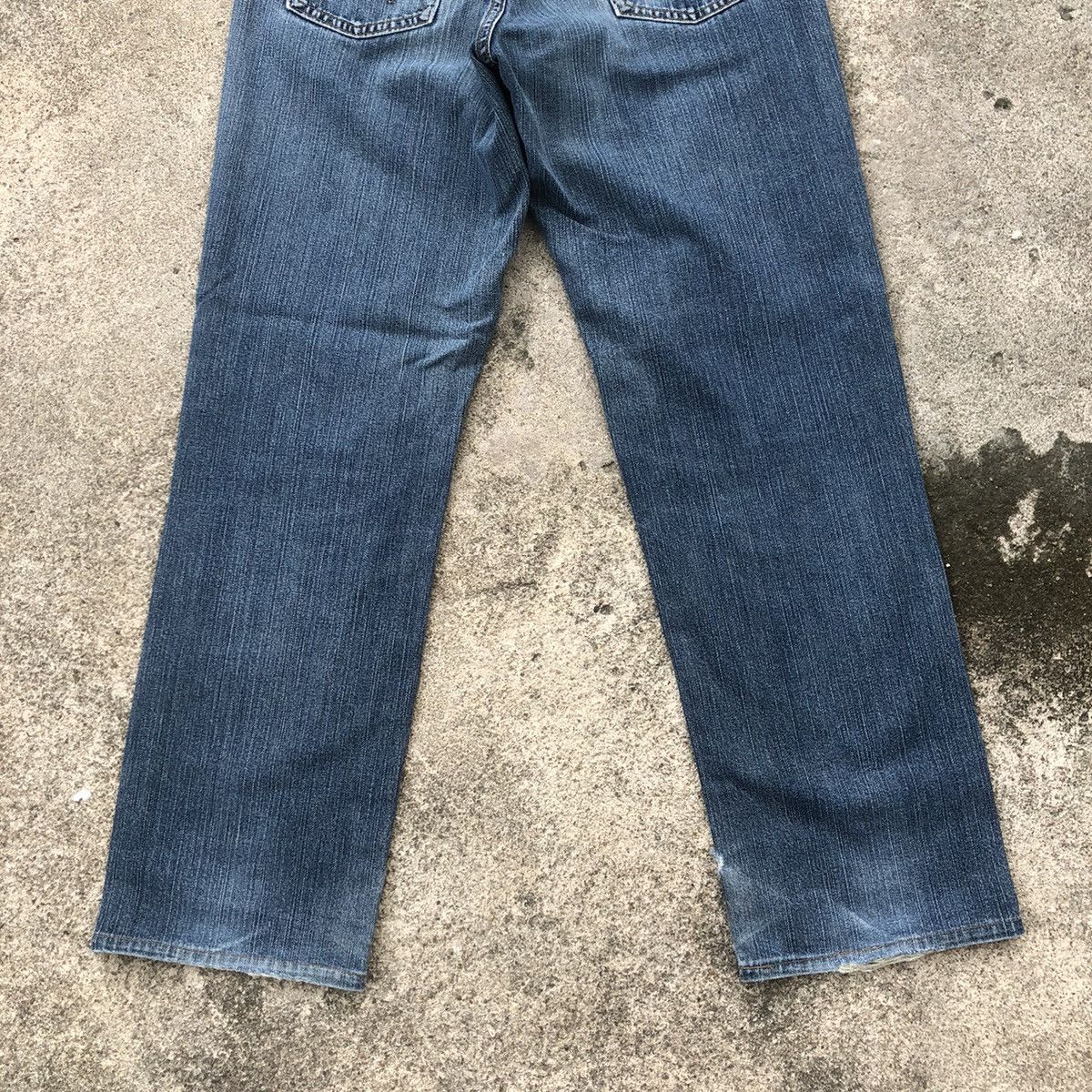 Vintage × Wrangler 🔥Rare🔥Vintage Wrangler Stoned Wash Rips Distress Denim Jeans Size US 30 / EU 46 - 6 Thumbnail