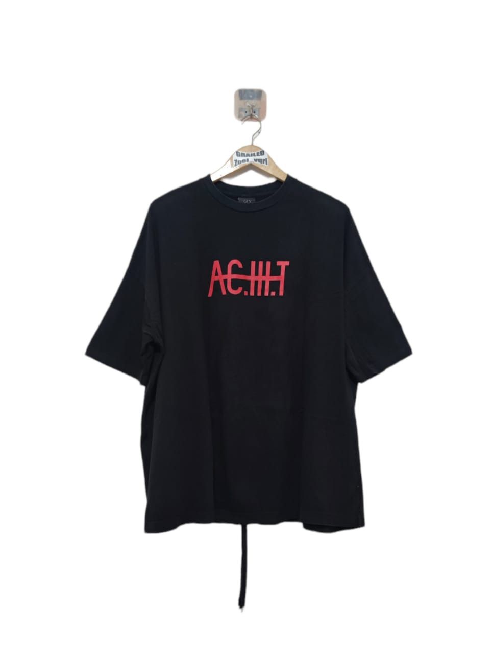 image of Peaceminusone X Aciiit Pieces Limited Edition T Shirt in Black, Men's (Size Large)