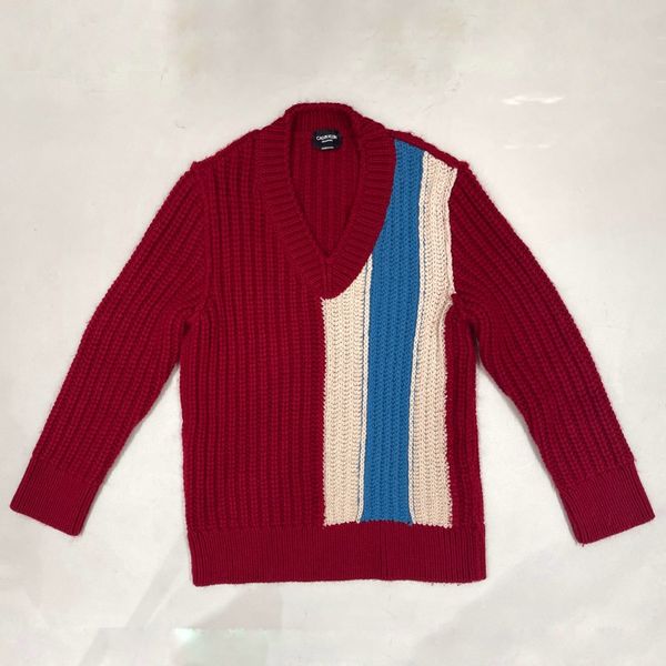 Raf Simons CALVIN KLEIN 205W39NYC STRIPED SWEATER | Grailed