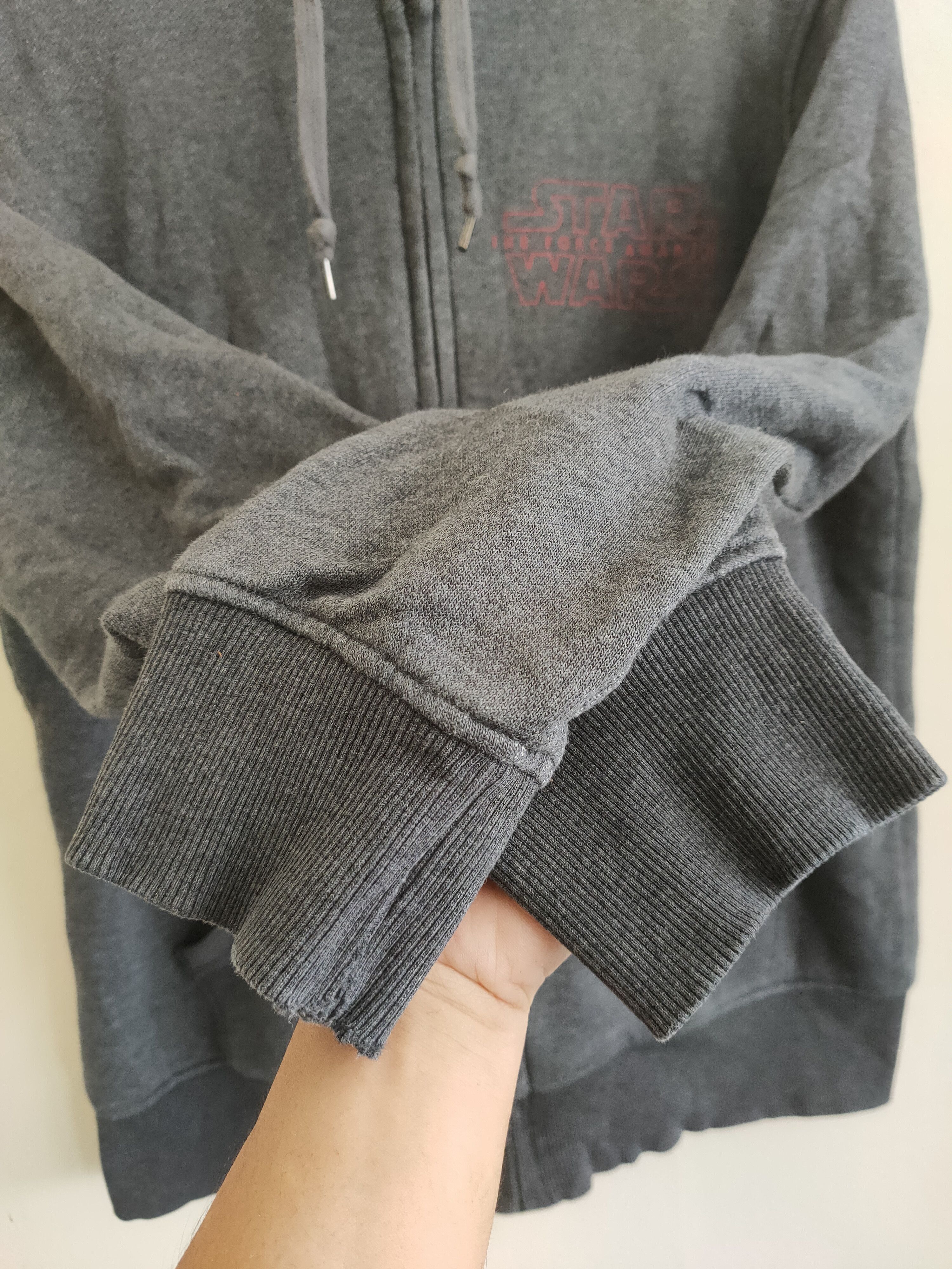 Japanese Brand × Star Wars Vintage Star Wars Big Print Fleece Zipup Hoodie Sweatshirt Size US XL / EU 56 / 4 - 6 Thumbnail
