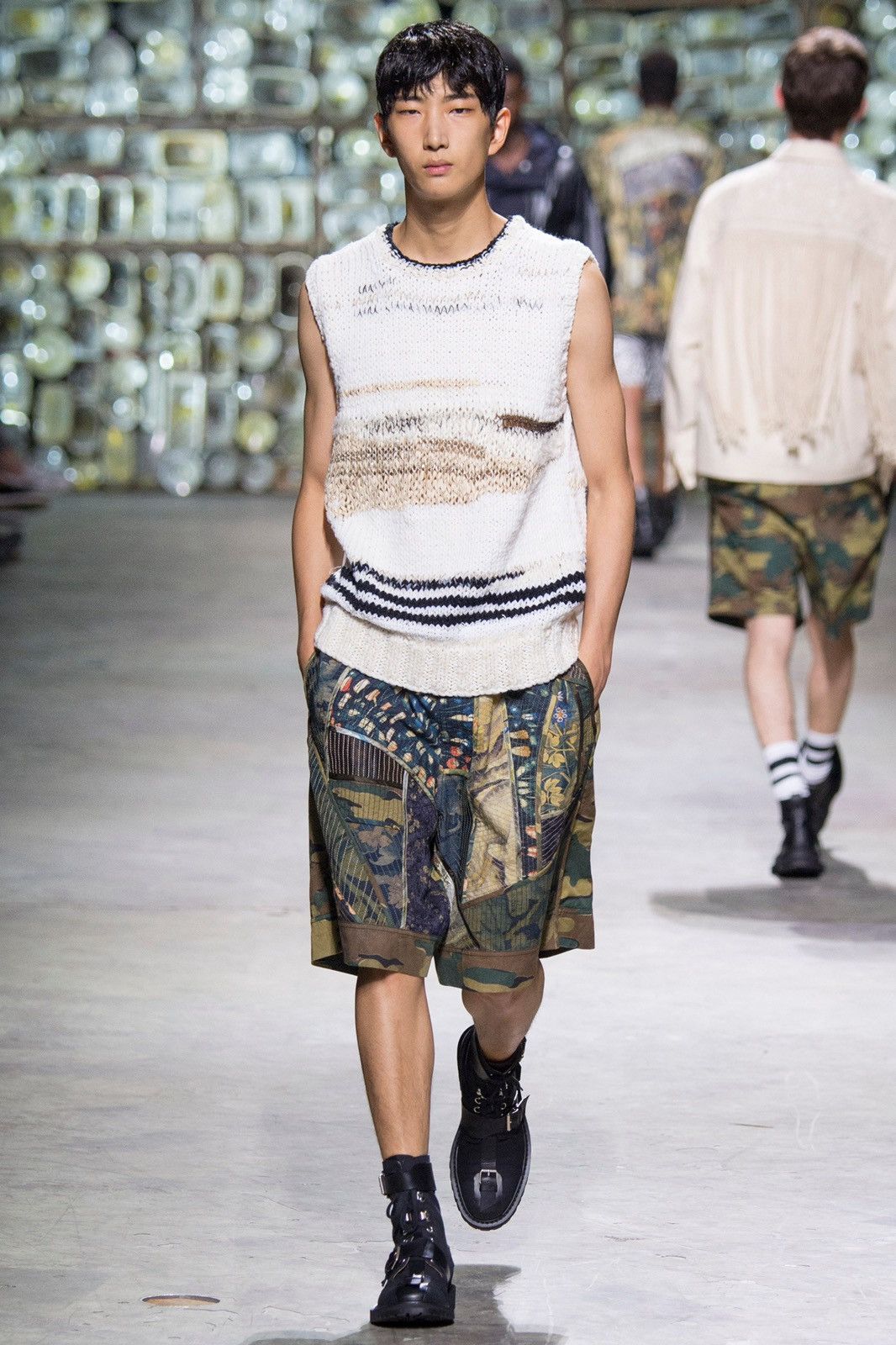 Dries Van Noten Dries Van Noten Pike Patchwork Shorts Size US 29 - 4 Thumbnail