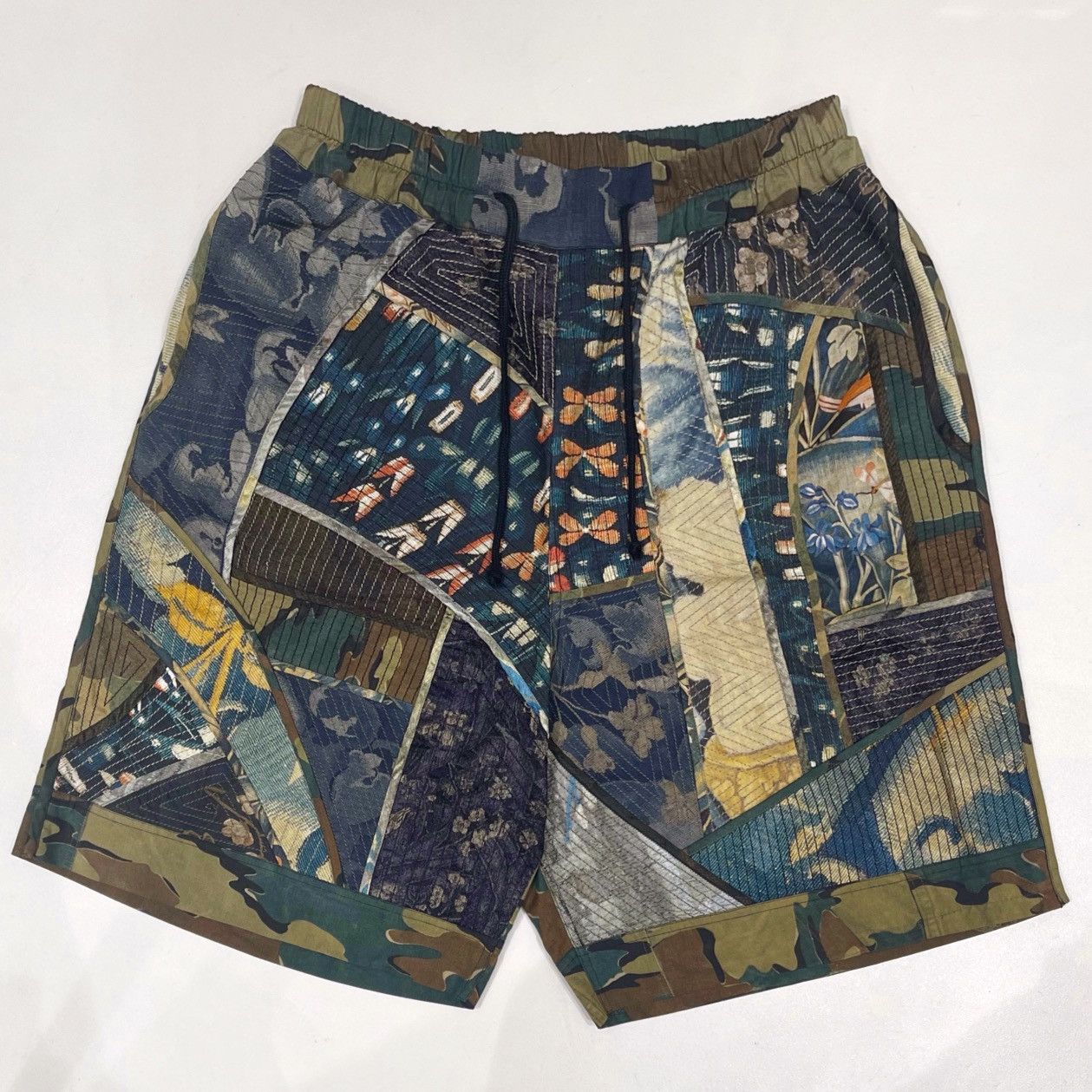 Dries Van Noten Pike Patchwork Shorts