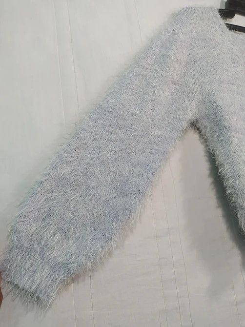 Aran Isles Knitwear × Homespun Knitwear × Japanese Brand Cropped knit Mohair fleece Natural couture Size US M / EU 48-50 / 2 - 6 Thumbnail